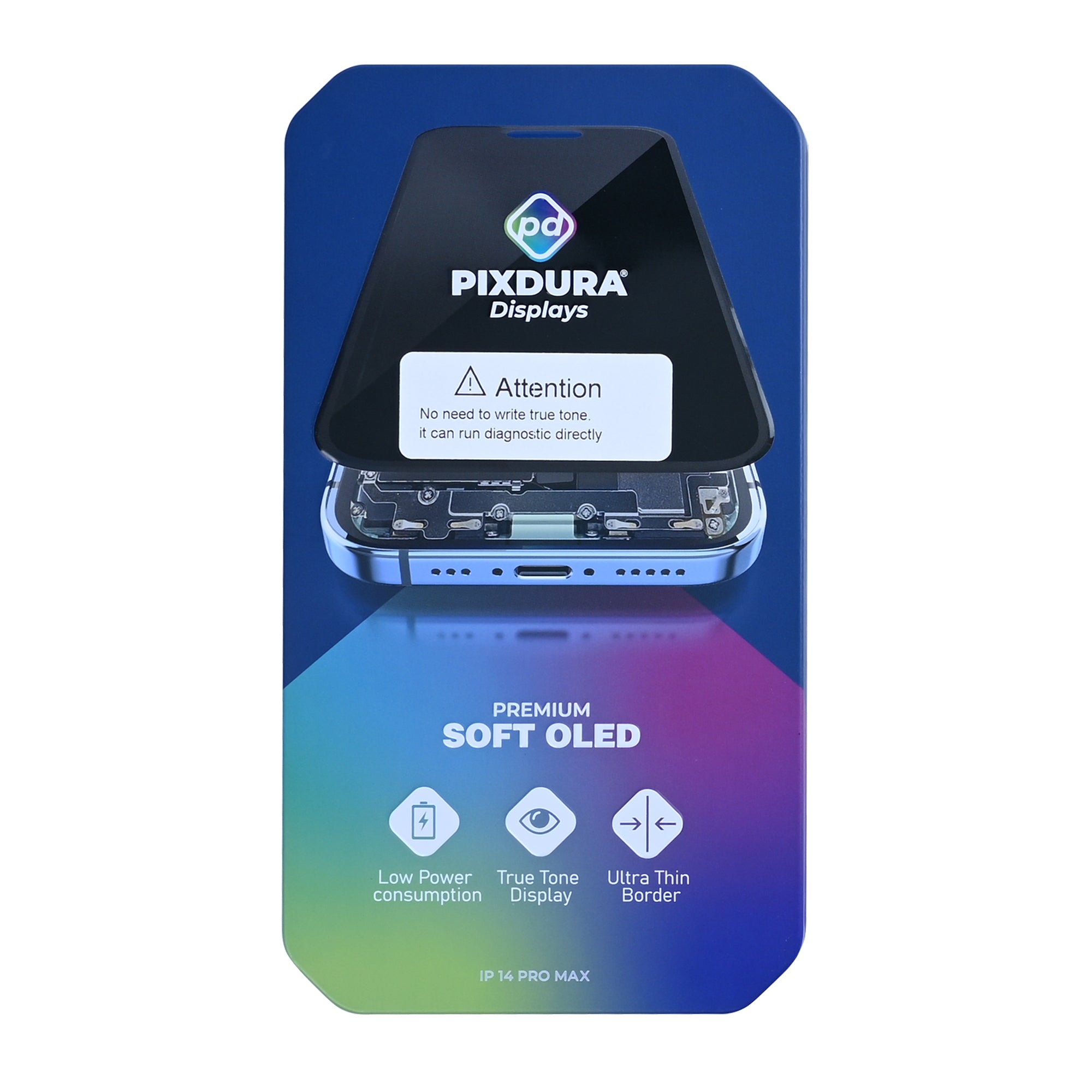 PIXDURA Display für iPhone 14 Pro Max Soft OLED diagnosefähig 120Hz – Bild 6