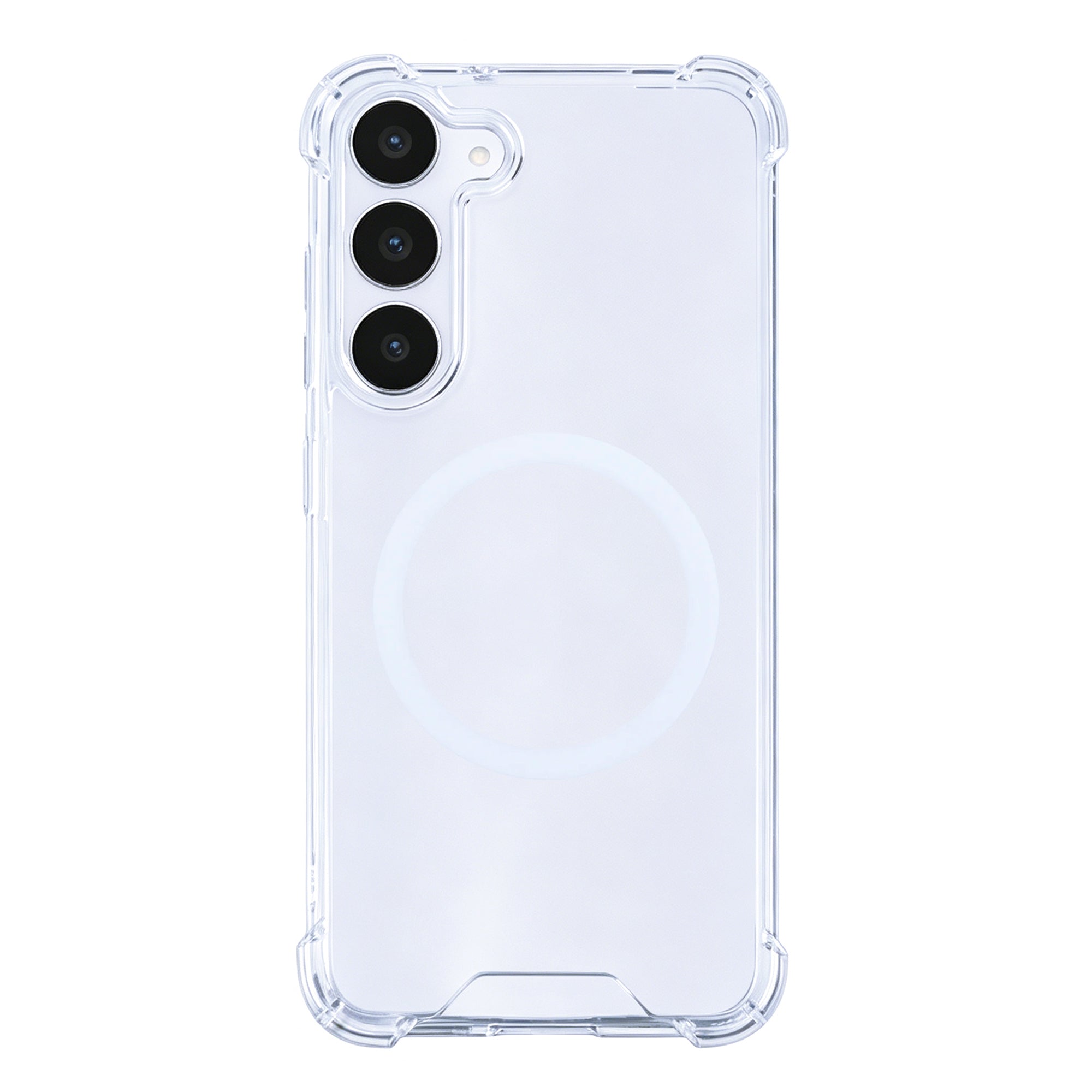 Rixus Anti-Burst Hülle mit MagSafe kompatibel für Samsung Galaxy S25 FE Transparent