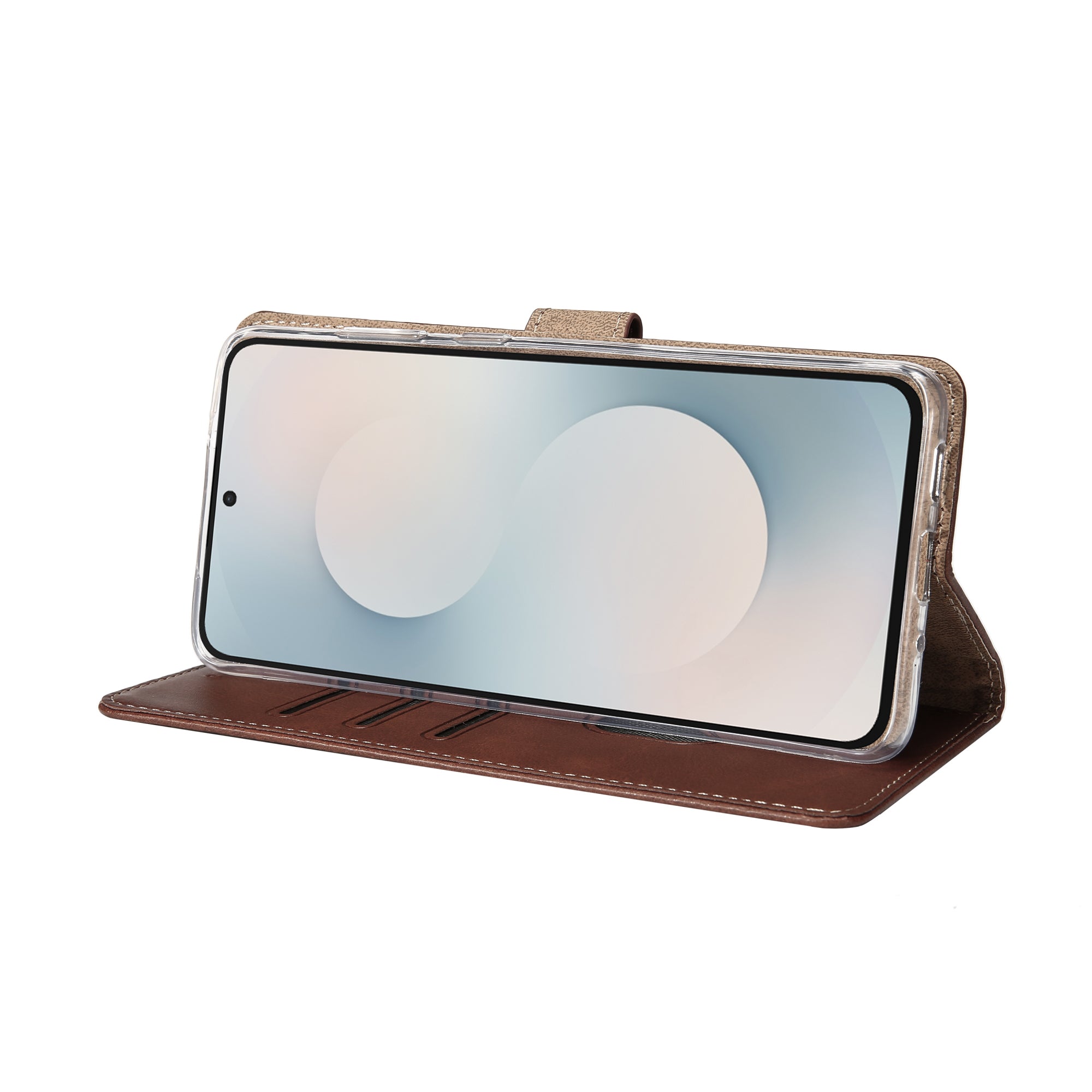 Rixus Buchhülle für Samsung Galaxy S25 FE Brown – Bild 6