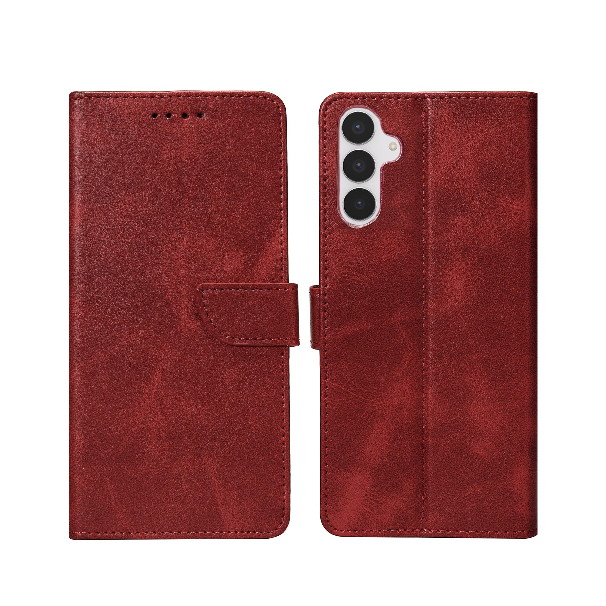 Rixus Buchhülle für Samsung Galaxy S25 FE Dark Red – Bild 3