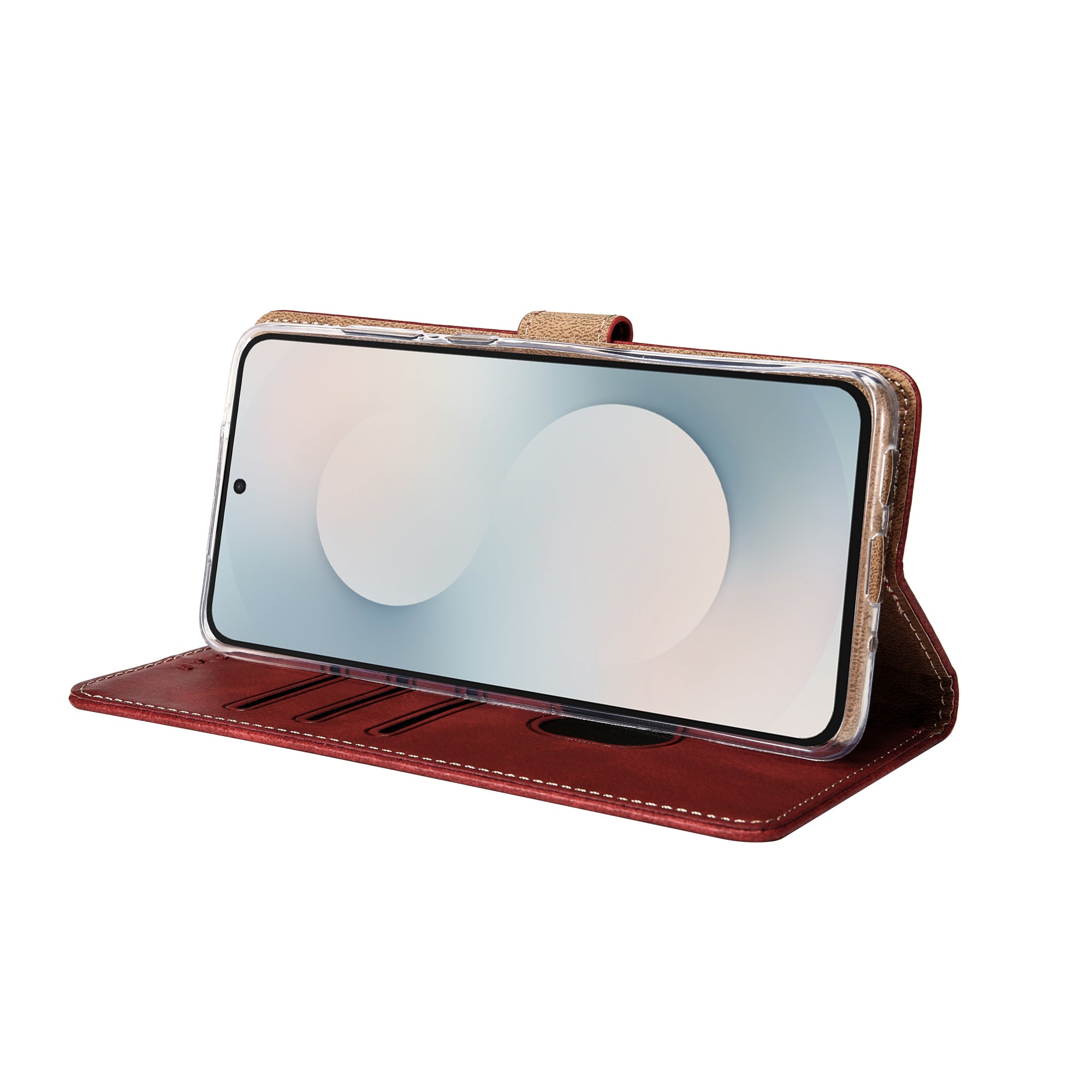 Rixus Buchhülle für Samsung Galaxy S25 FE Dark Red – Bild 6