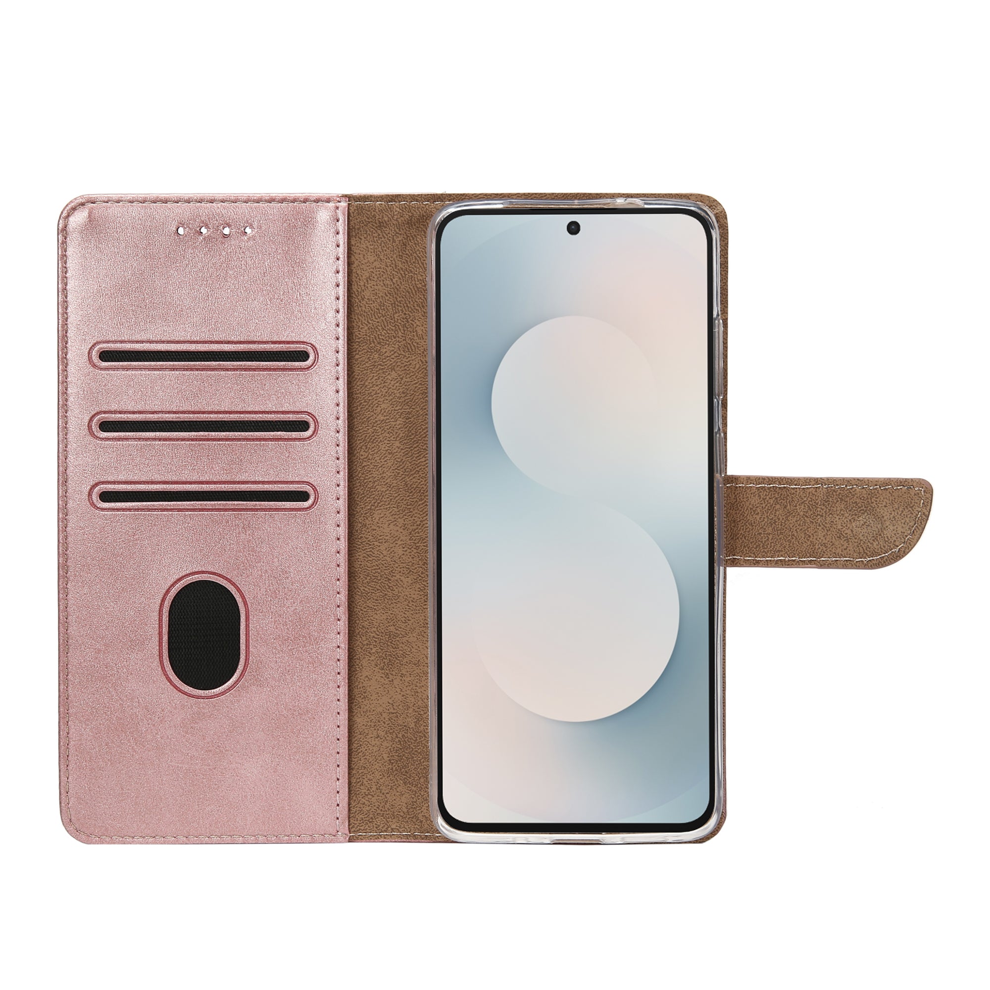 Rixus Buchhülle für Samsung Galaxy S25 FE Pink – Bild 5