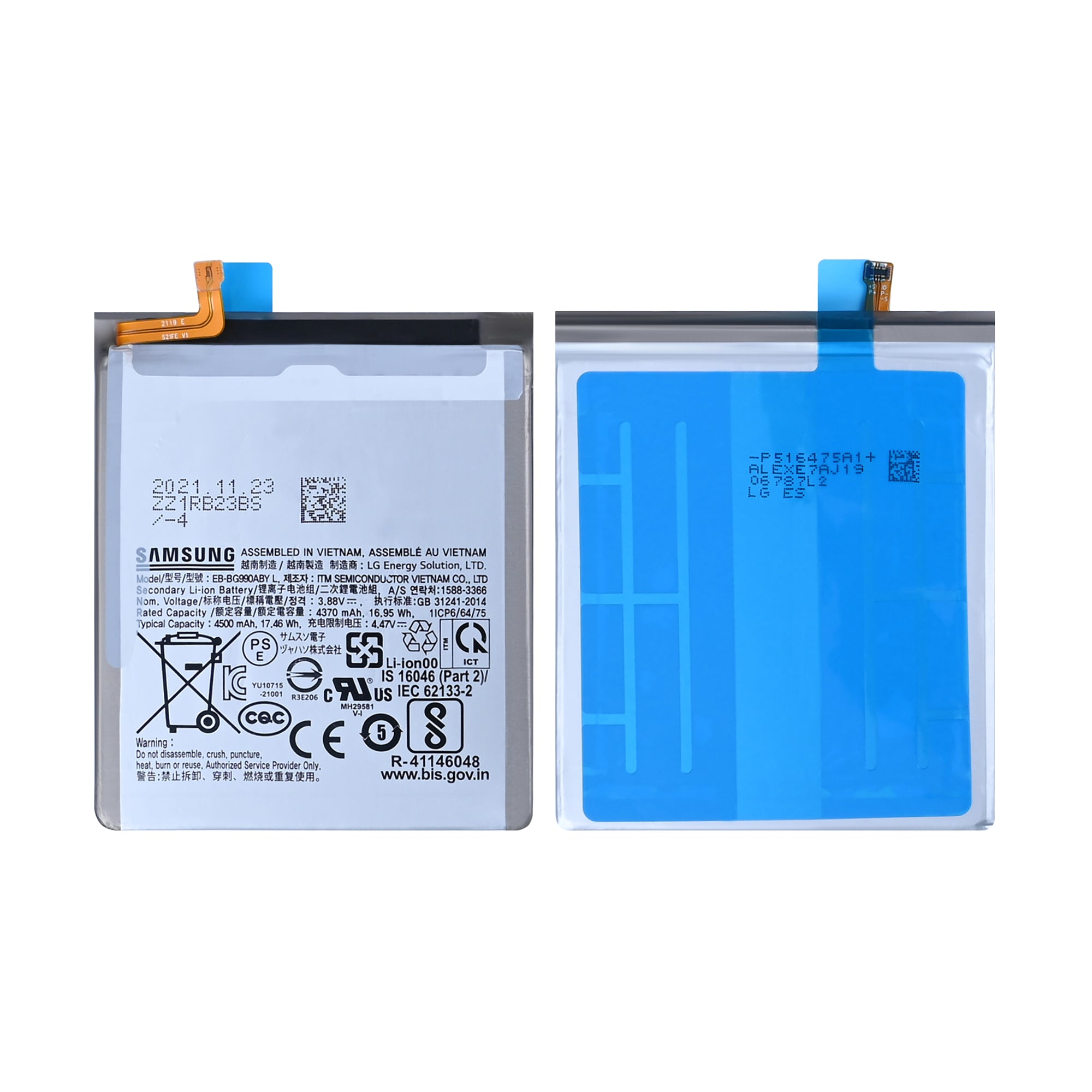 Samsung Galaxy S21 FE 5G G990B Akku EB-BG990ABY Original Bulk – Bild 3