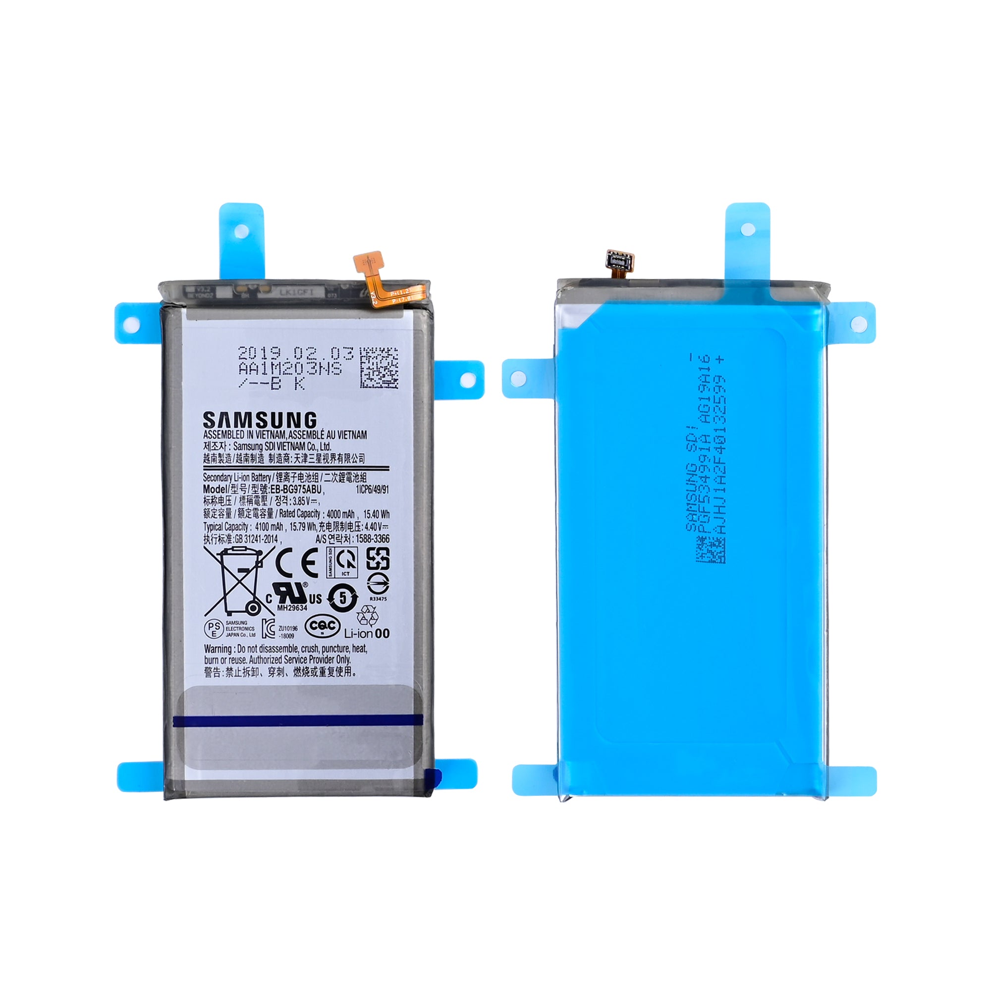 Samsung Galaxy S10 Plus G975F Akku EB-BG975ABU Original Bulk – Bild 3