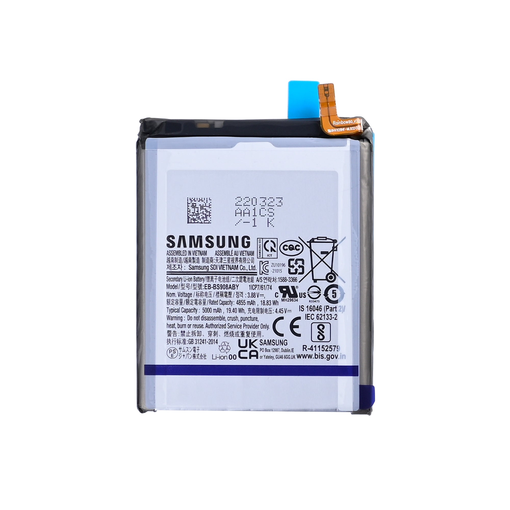 Samsung Galaxy S22 Ultra S908B Akku EB-BS908ABY Original Bulk