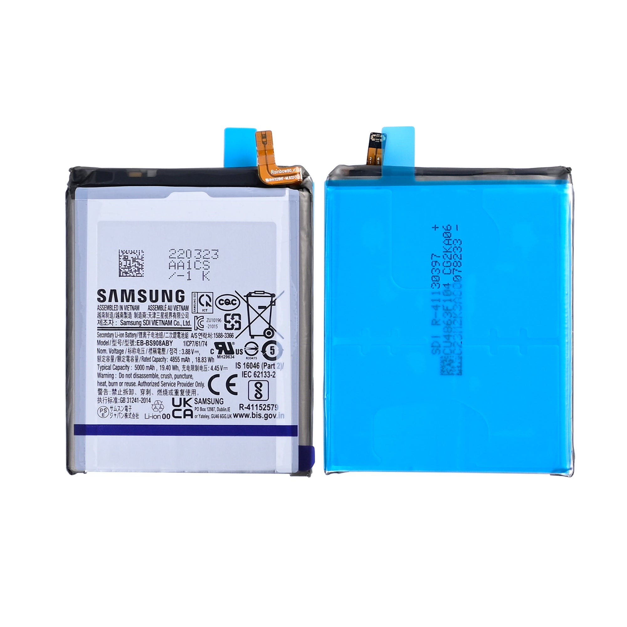 Samsung Galaxy S22 Ultra S908B Akku EB-BS908ABY Original Bulk – Bild 3
