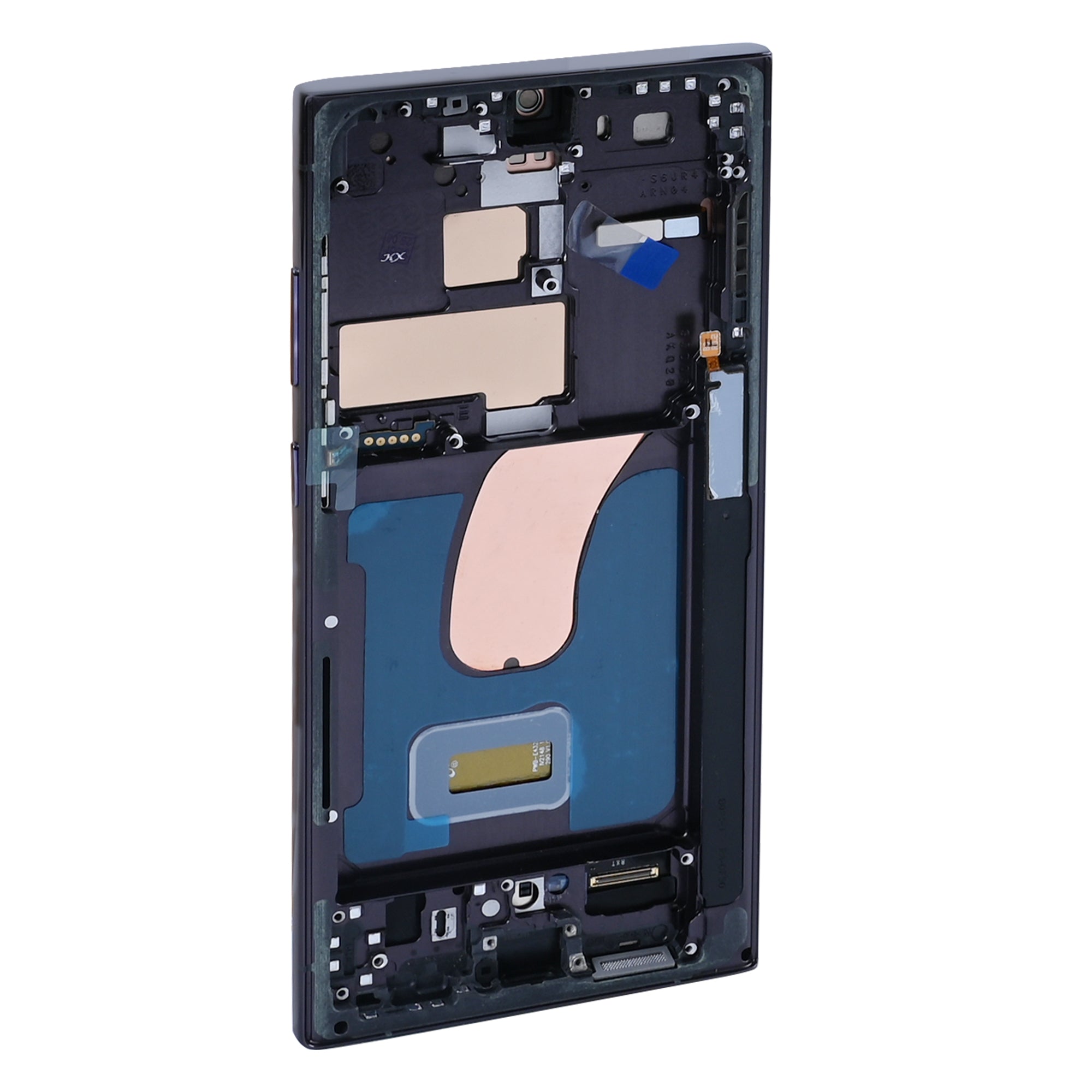 Samsung Galaxy S23 Ultra S918B Display und Touchscreen-Digitizer mit Rahmen Phantom Black Soft-OLED – Bild 3