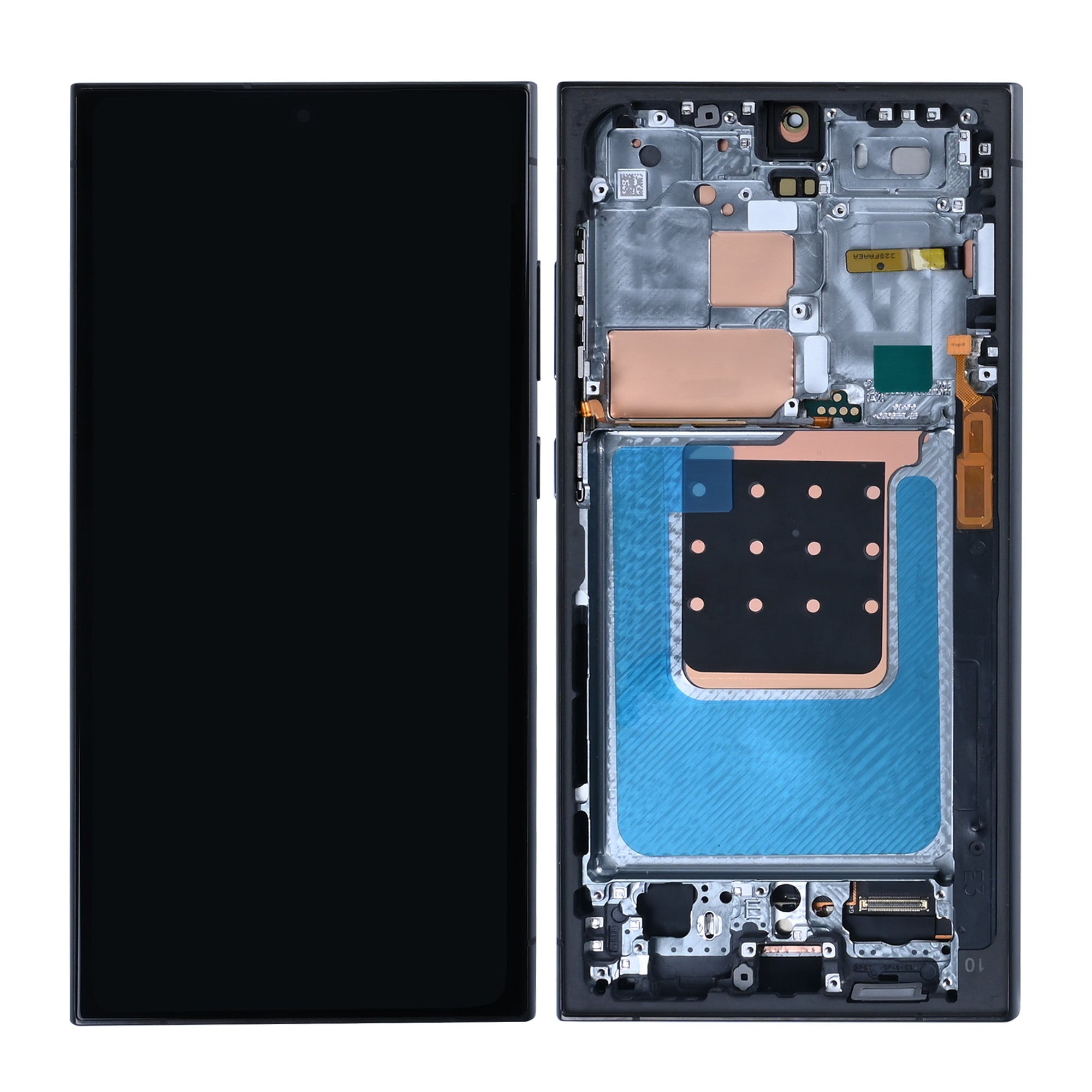 Samsung Galaxy S24 Ultra S928B Display und Touchscreen-Digitizer mit Rahmen Titanium Black Soft-OLED – Bild 4