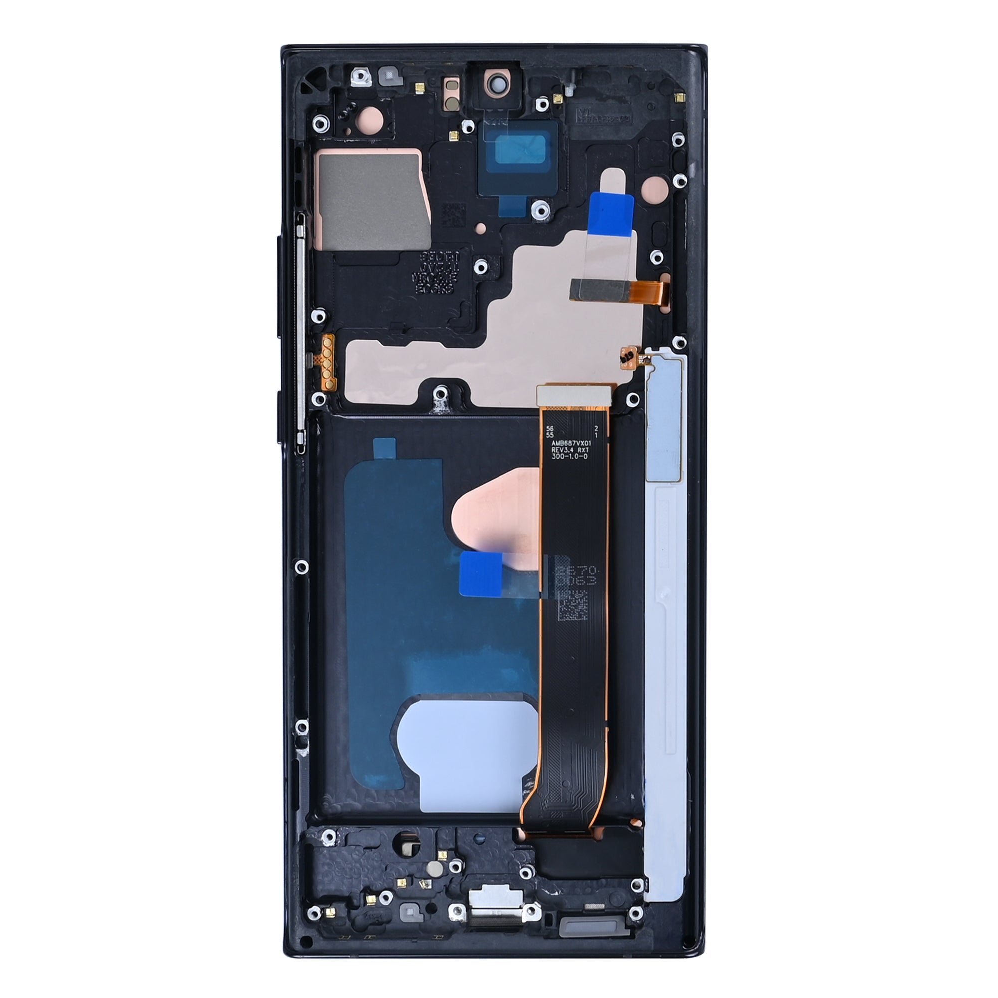 Samsung Galaxy Note 20 Ultra N985F, Ultra 5G N986B Display und Touchscreen-Digitizer mit Rahmen Mystic Black Soft-OLED – Bild 2