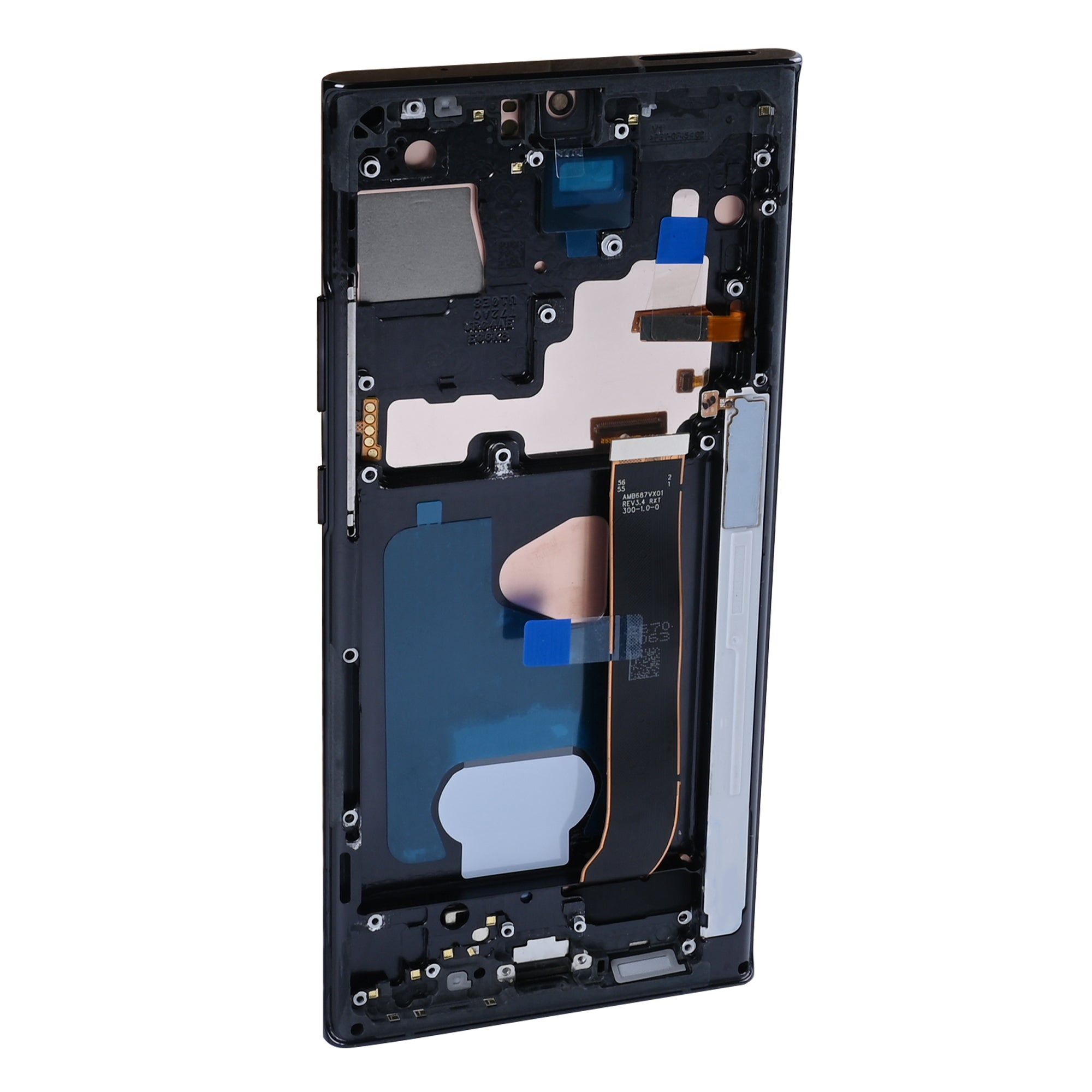 Samsung Galaxy Note 20 Ultra N985F, Ultra 5G N986B Display und Touchscreen-Digitizer mit Rahmen Mystic Black Soft-OLED – Bild 3