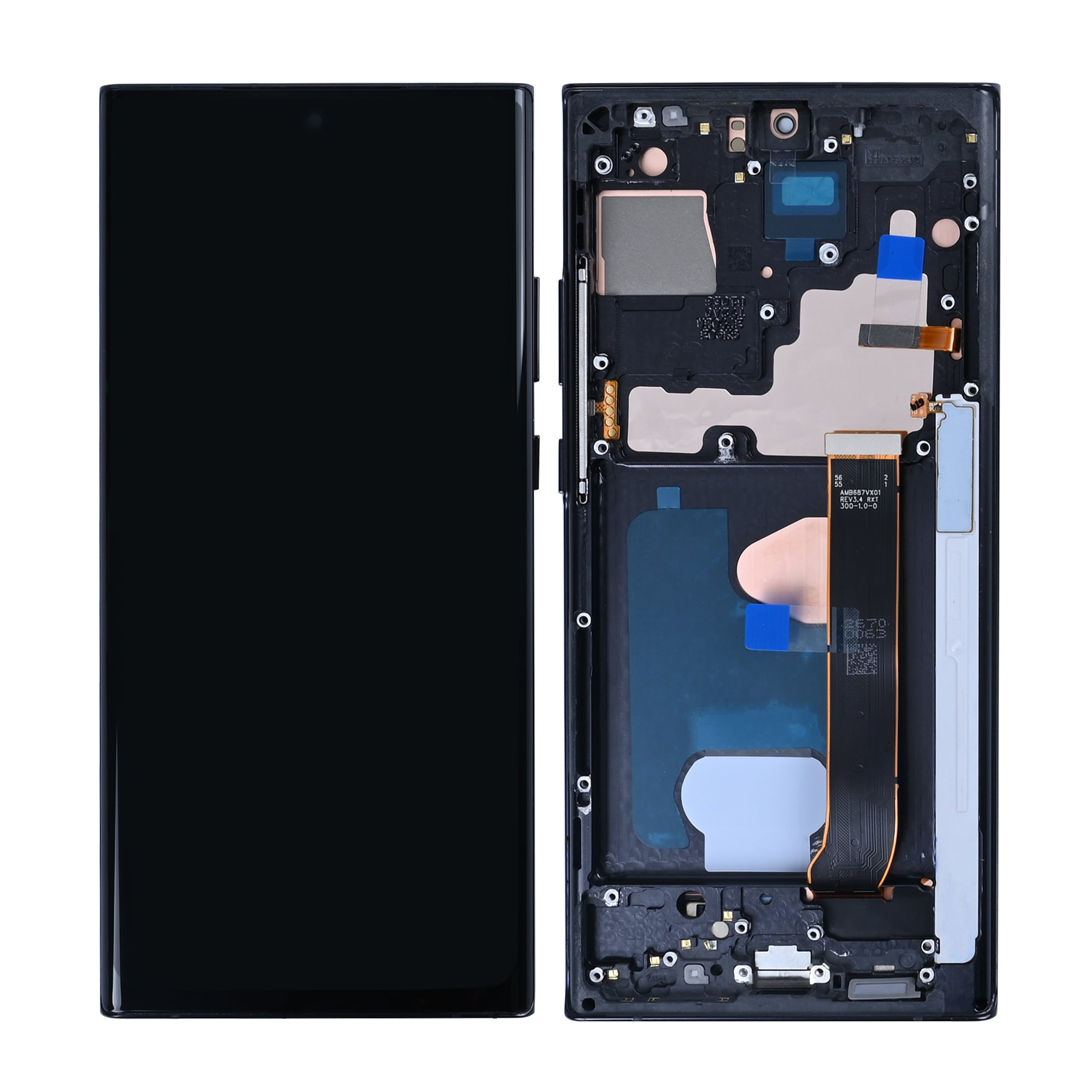 Samsung Galaxy Note 20 Ultra N985F, Ultra 5G N986B Display und Touchscreen-Digitizer mit Rahmen Mystic Black Soft-OLED – Bild 4