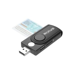 Rixus RXCR31 4 in 1 ID Smart Kartenleser Black