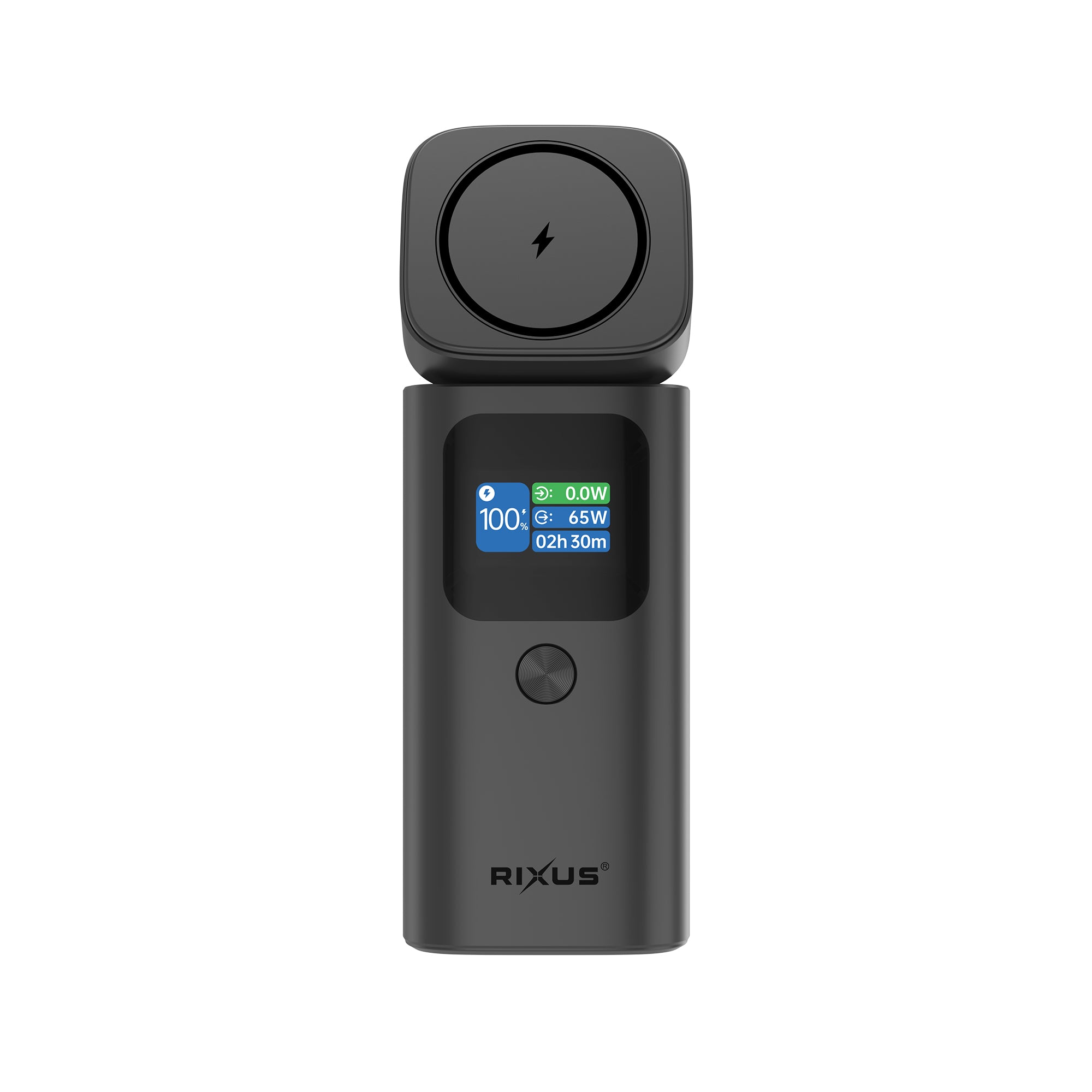 Rixus RXPB15 Magnetic Powerbank mit TFT Display 15000mAh 100W Dark grey – Bild 2