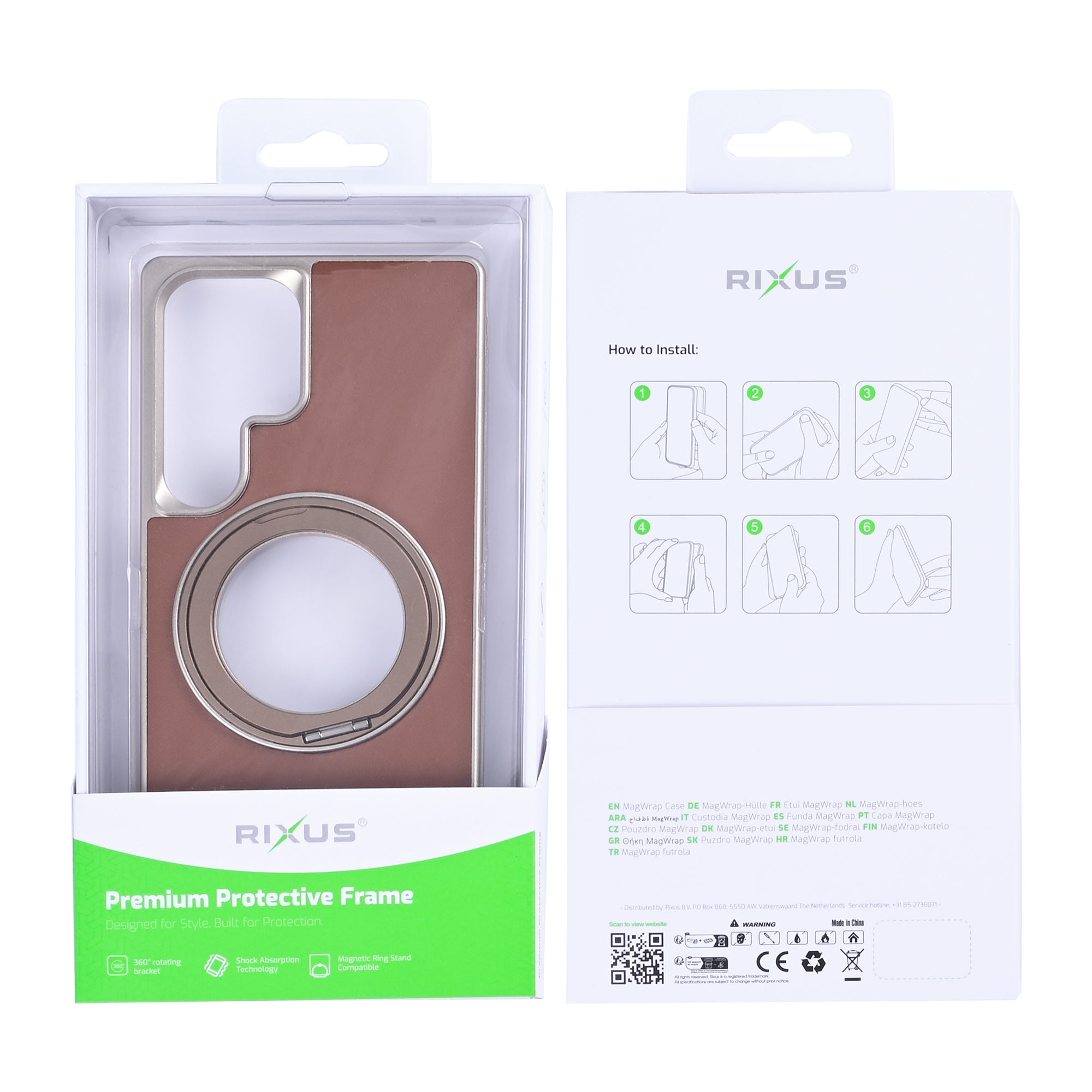 Rixus MagWrap Hülle für Samsung Galaxy S25 Ultra Brown – Bild 6