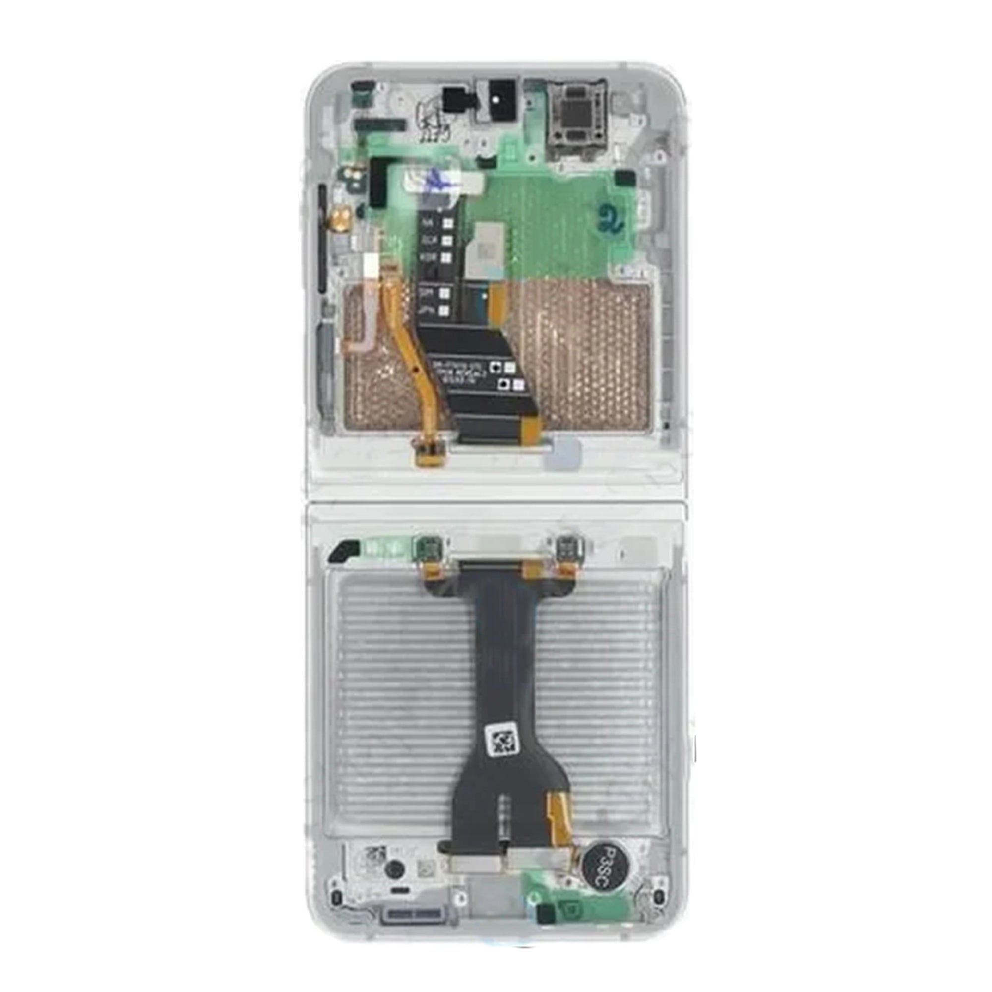 Samsung Galaxy Z Flip7 FE Main F761B Original Service Pack Display Rahmen Weiss – Bild 3