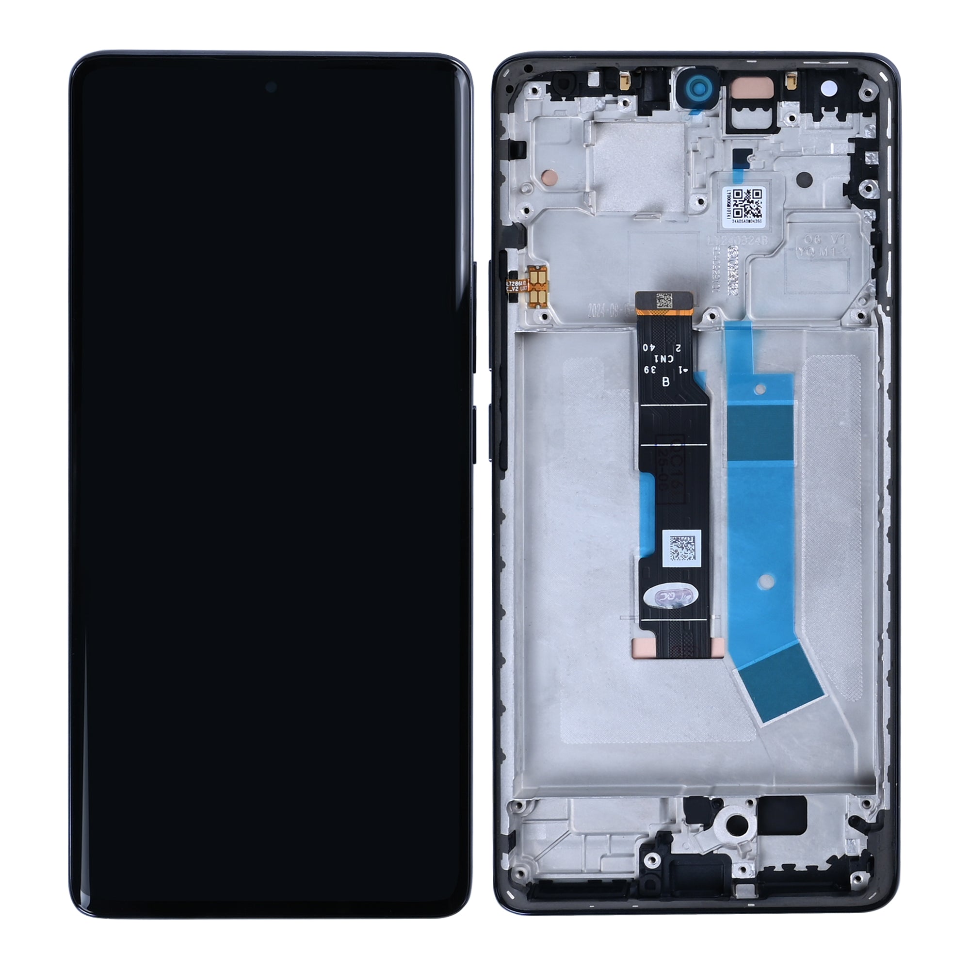 Original OEM Display für Xiaomi Redmi Note 14 Pro 4G mit Rahmen Midnight Black – Bild 4