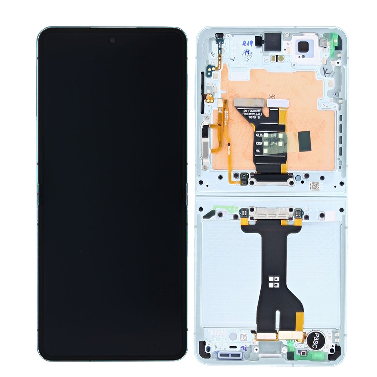 Samsung Original Service Pack Display Galaxy Z Flip7 Main F766B mit Rahmen Mint – Bild 5