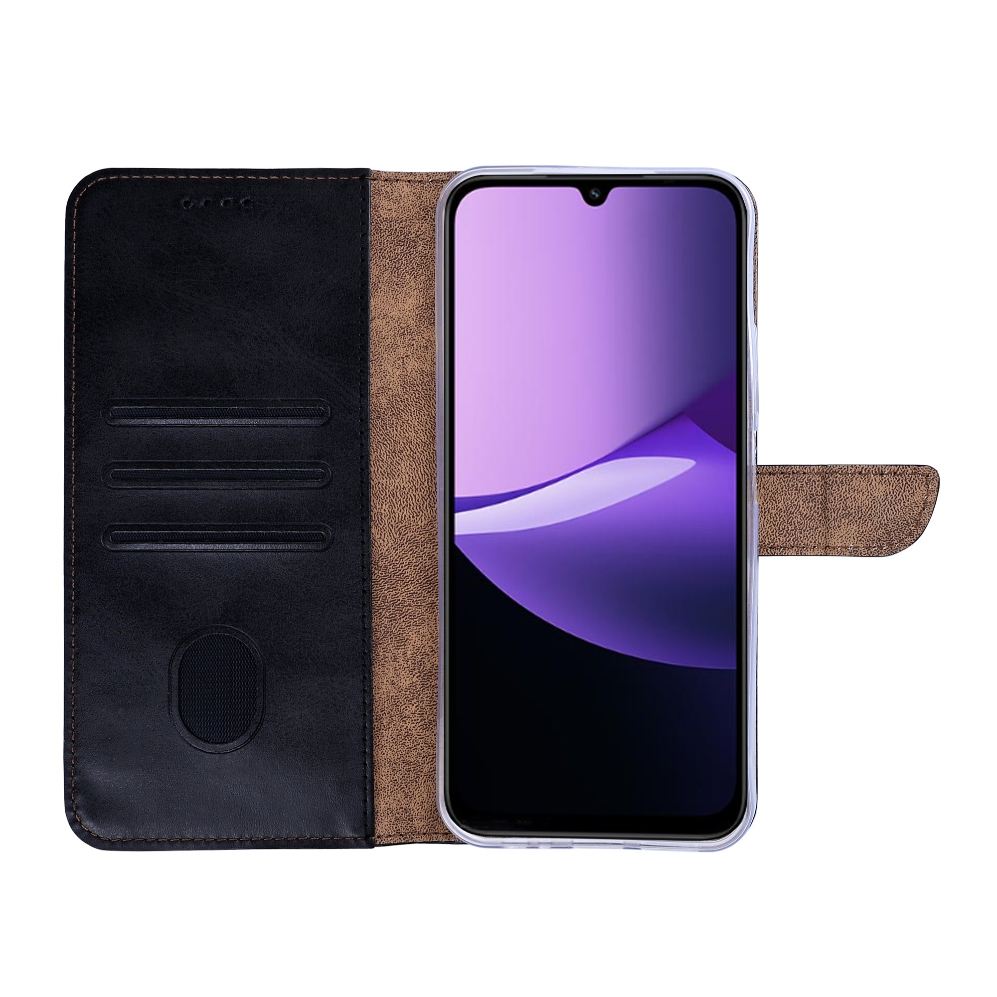 Rixus Buchhülle für Xiaomi Redmi 15C Black – Bild 5
