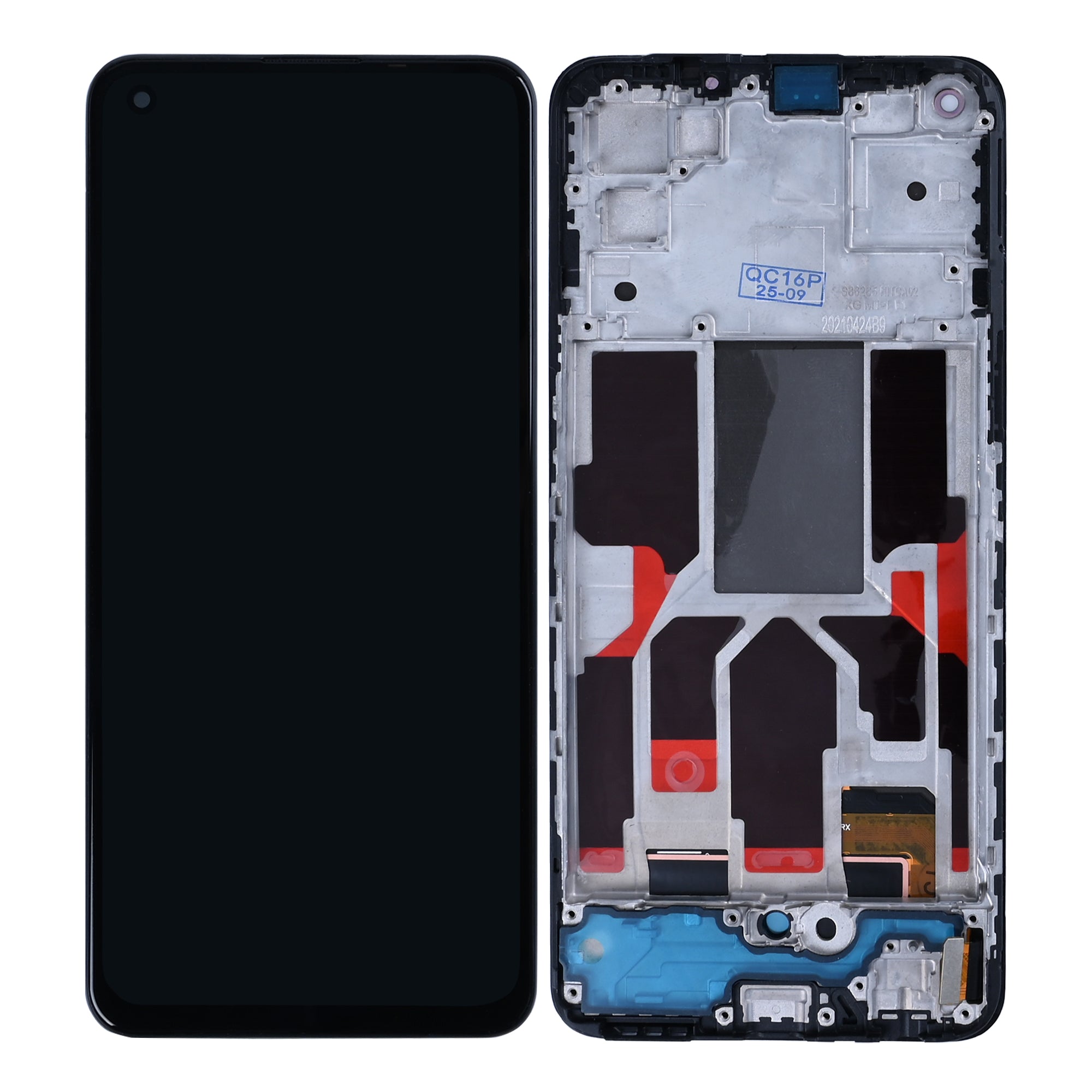 OEM Display für Realme GT Master mit Rahmen Schwarz – Bild 4