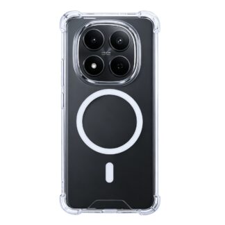 Rixus Anti-Burst Hülle mit MagSafe kompatibel für Xiaomi Redmi Note 15 Pro 5G Transparent