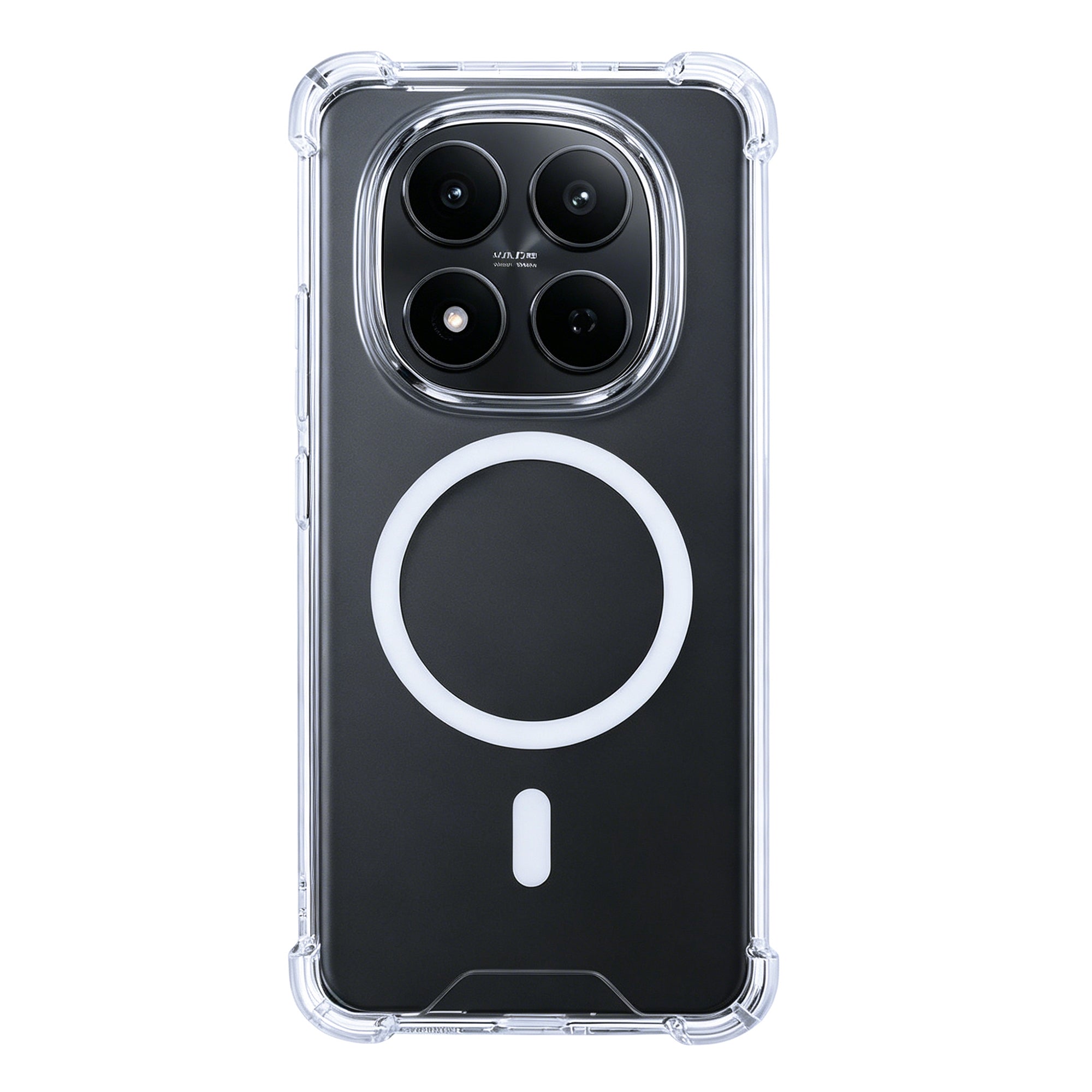 Rixus Anti-Burst Hülle mit MagSafe kompatibel für Xiaomi Redmi Note 15 Pro Plus Transparent