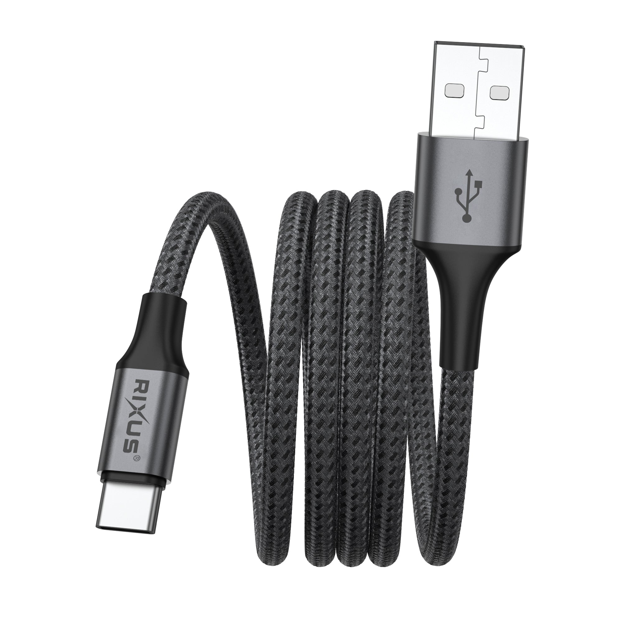 Rixus RXUC66AC Magnetic Charging Cord USB-A To USB-C 1m 15W Black – Bild 2