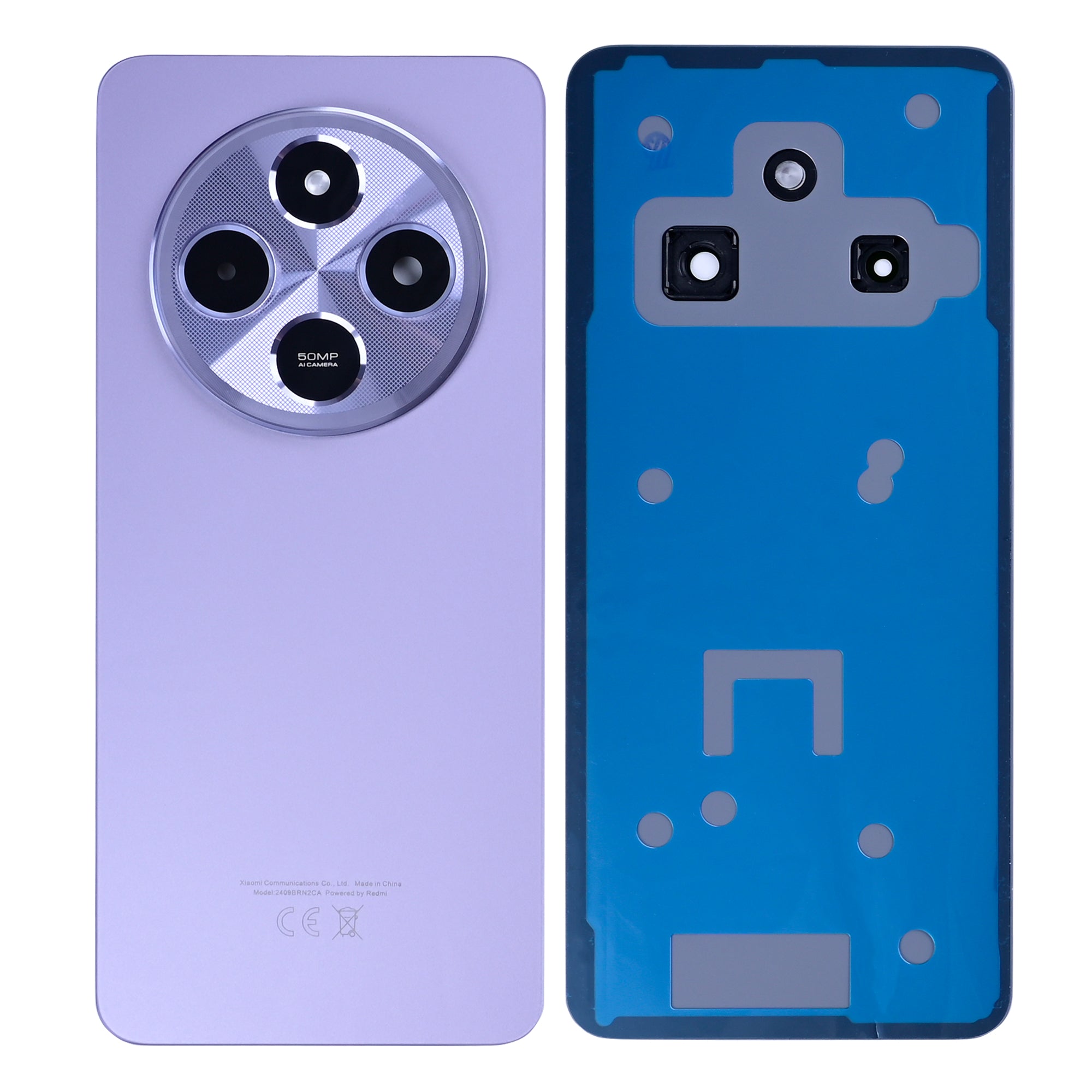 Akkudeckel mit Kameraglas für Xiaomi Redmi 14C 5G 2411DRN47I Stardust Purple OEM – Bild 3
