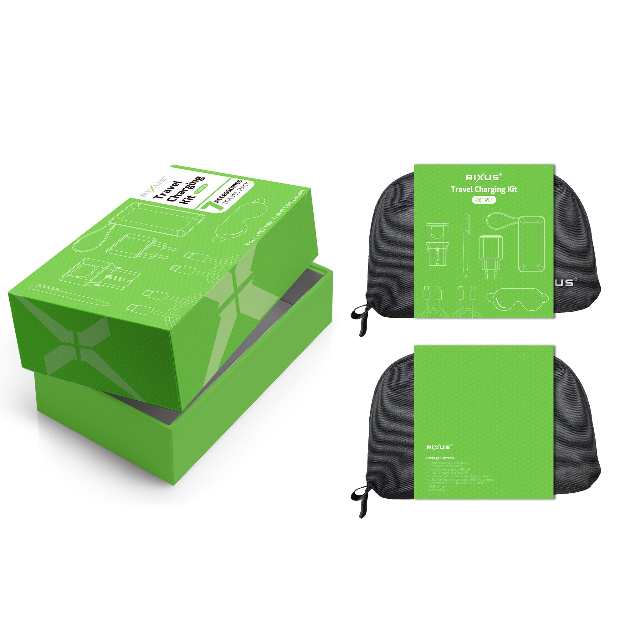 Rixus RXTP01 Recharge Travel Pack Black – Bild 5