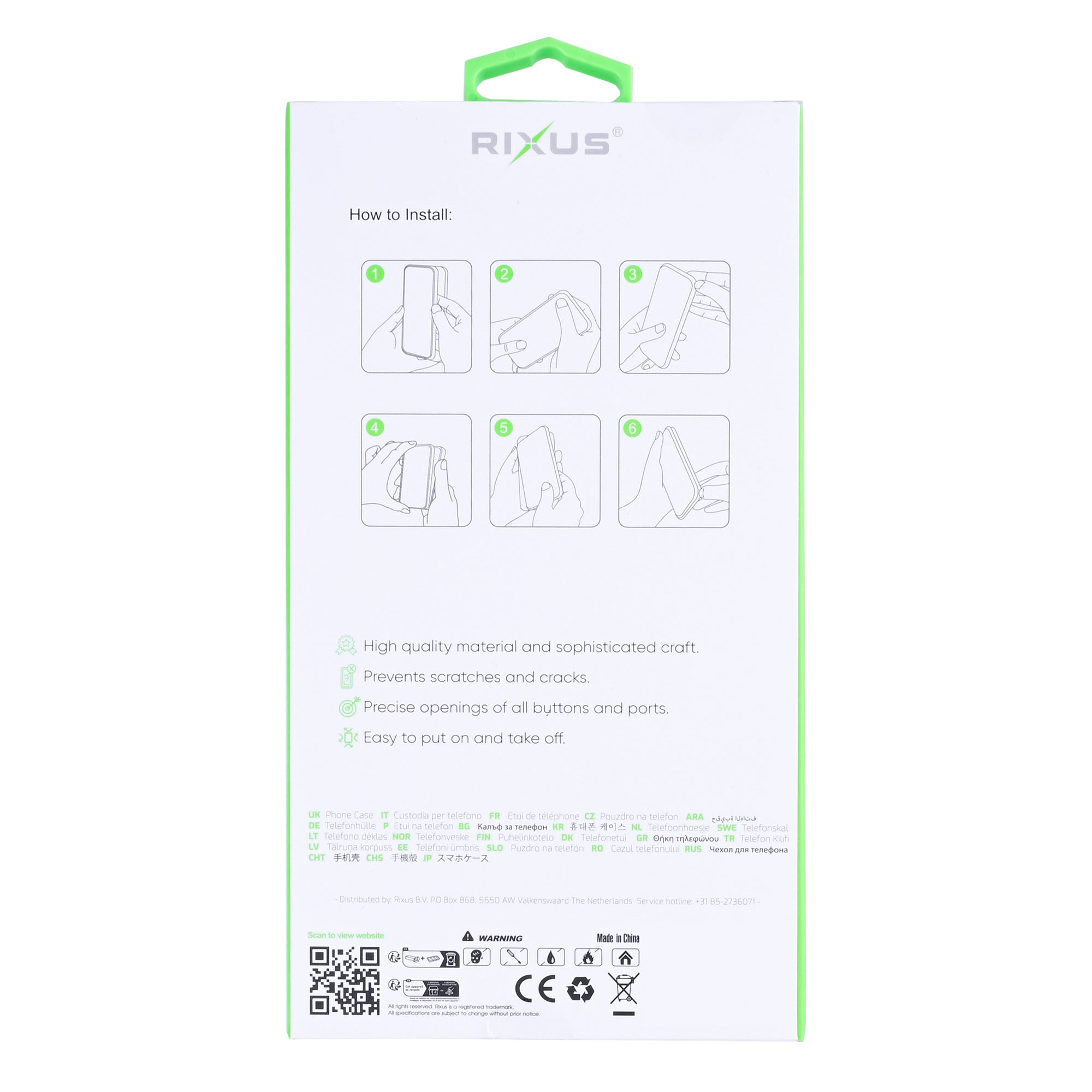 Rixus Anti-Burst Hülle für Xiaomi 17 Transparent – Bild 5