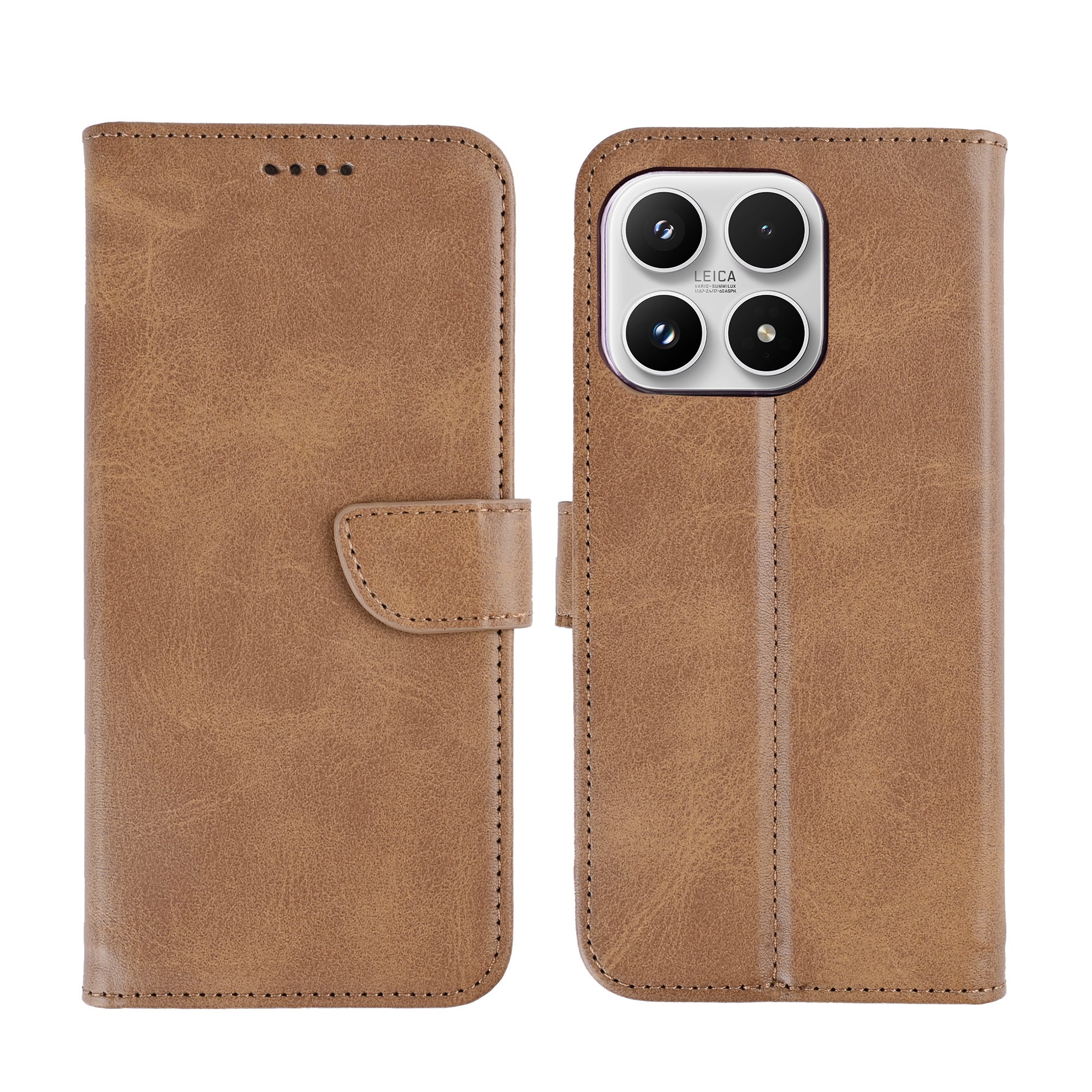 Rixus Buchhülle für Xiaomi 17 Light Brown – Bild 3