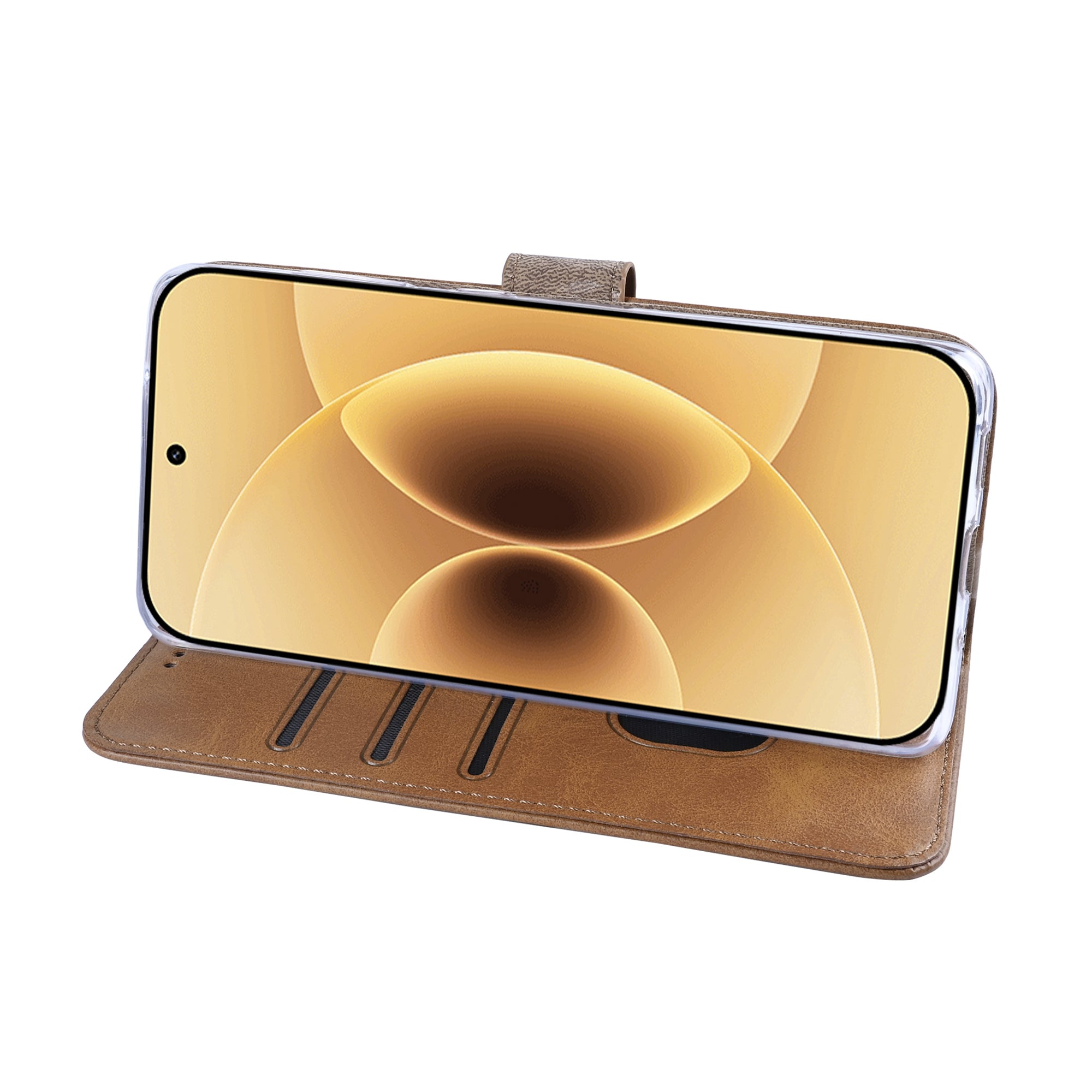 Rixus Buchhülle für Xiaomi 17 Light Brown – Bild 6