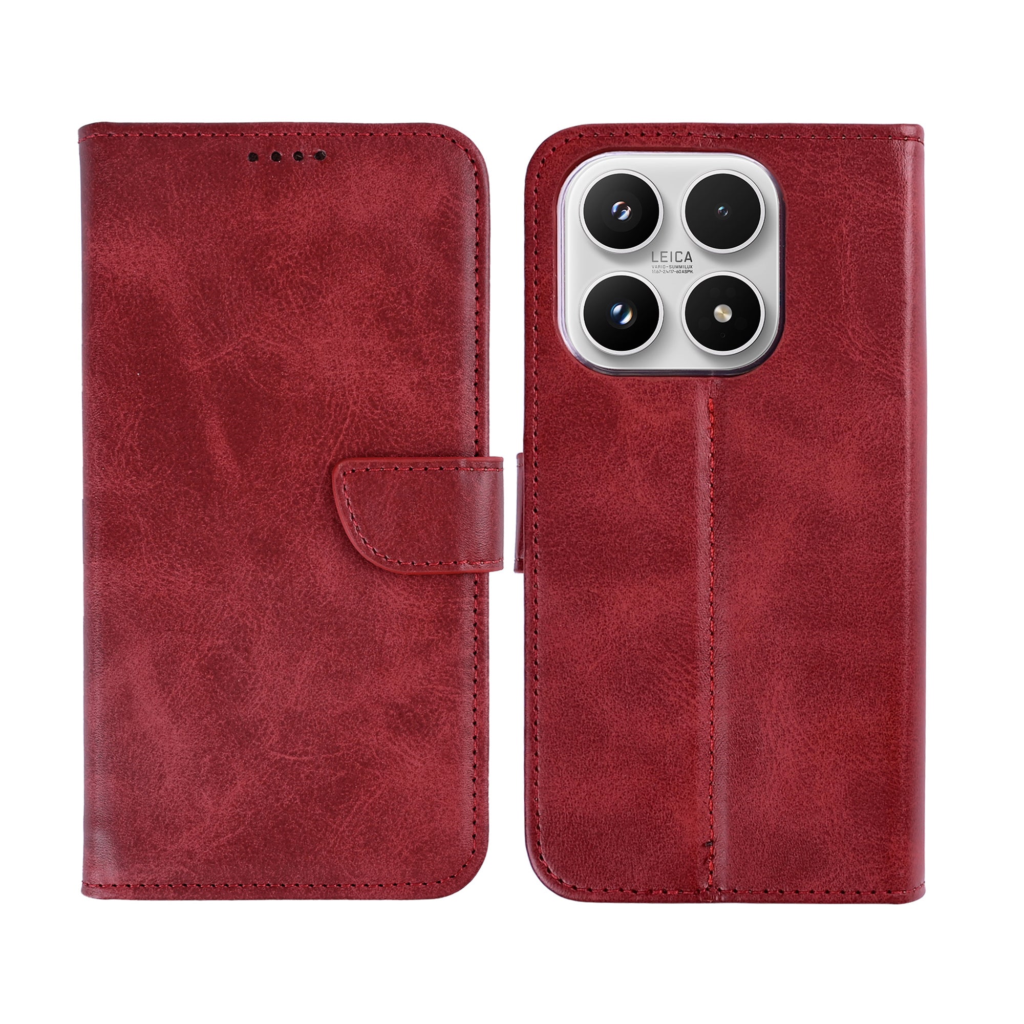 Rixus Buchhülle für Xiaomi 17 Dark Red – Bild 3
