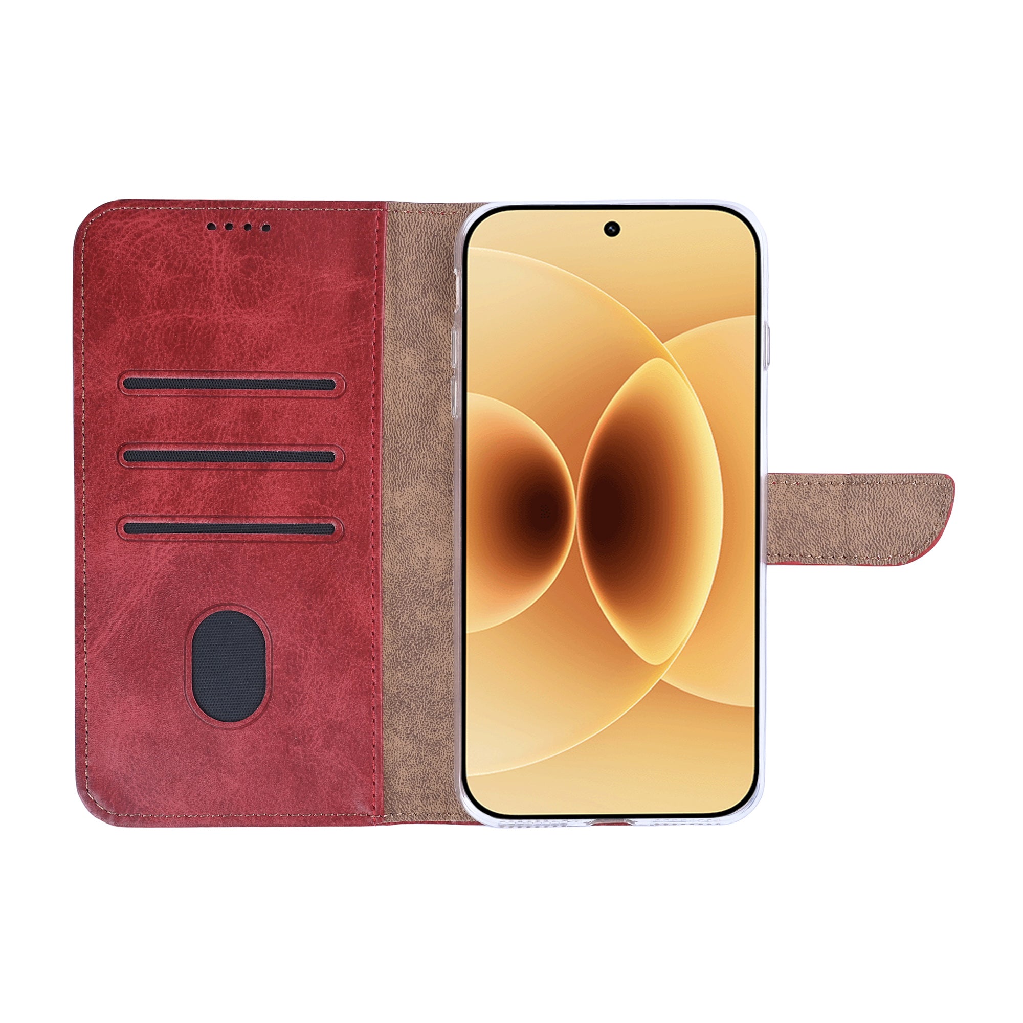 Rixus Buchhülle für Xiaomi 17 Dark Red – Bild 5