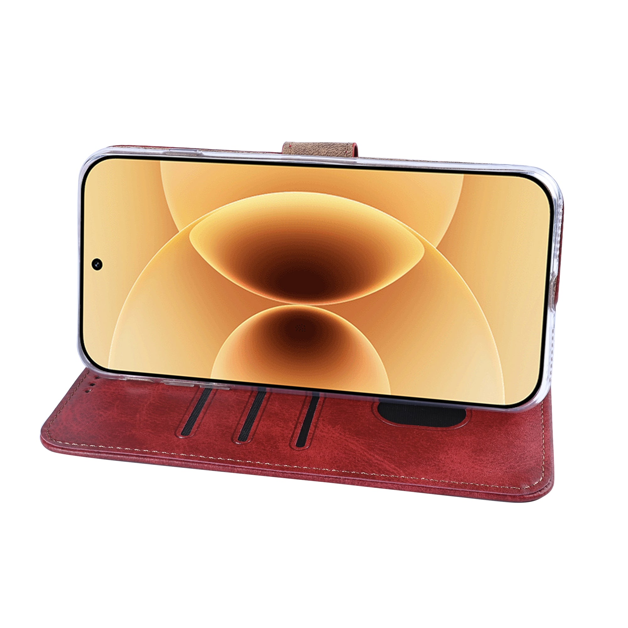 Rixus Buchhülle für Xiaomi 17 Dark Red – Bild 6