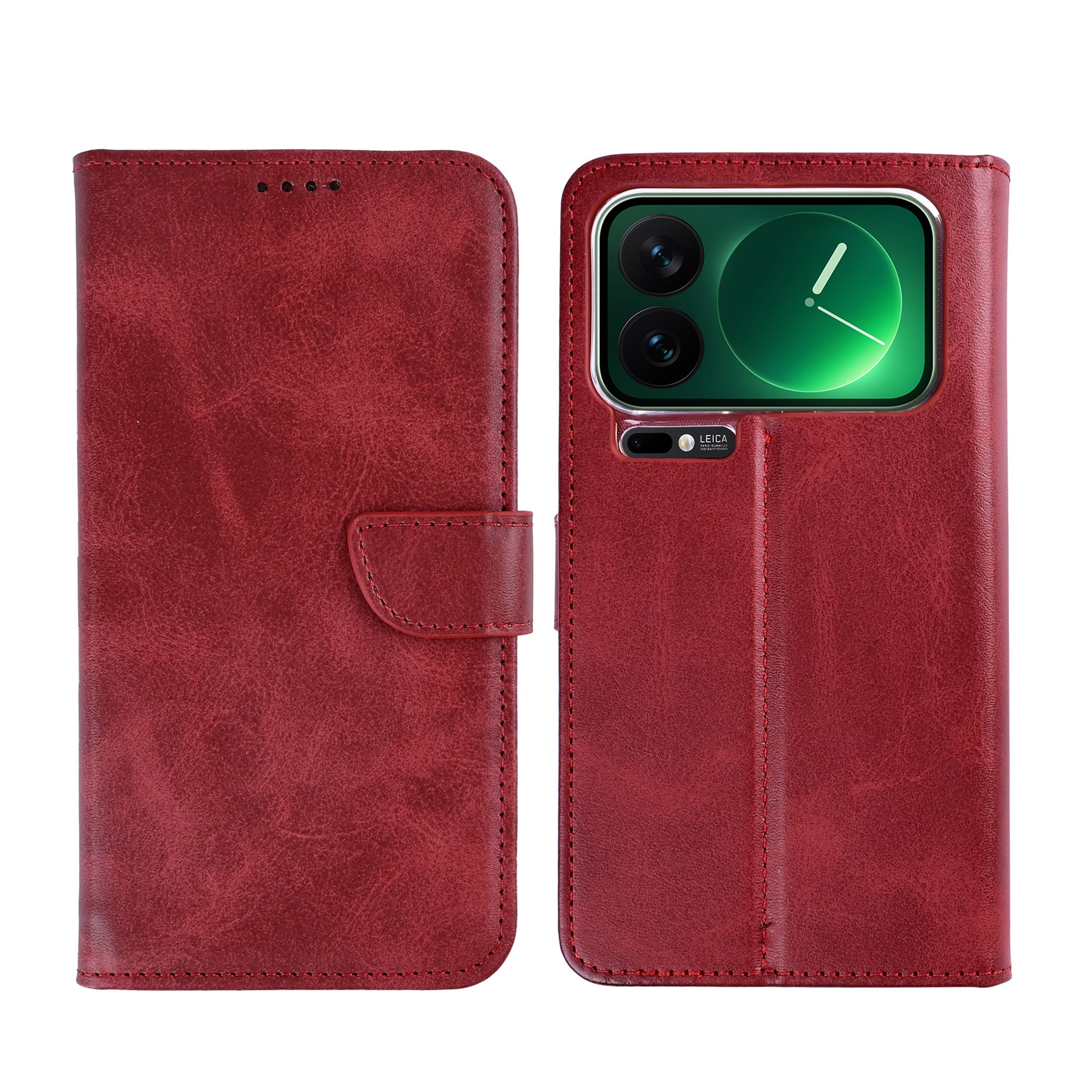 Rixus Buchhülle für Xiaomi 17 Pro Dark Red – Bild 3