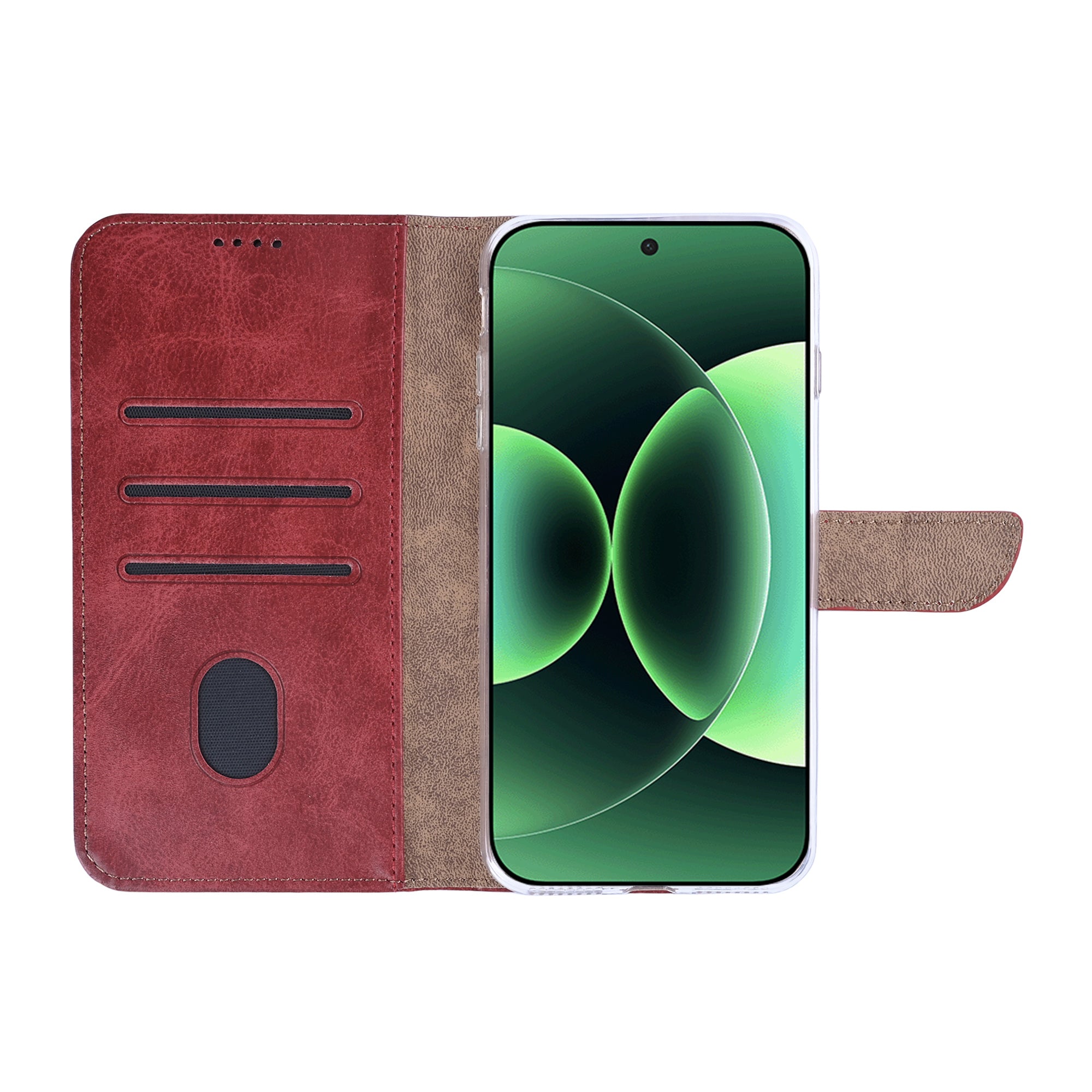 Rixus Buchhülle für Xiaomi 17 Pro Dark Red – Bild 5