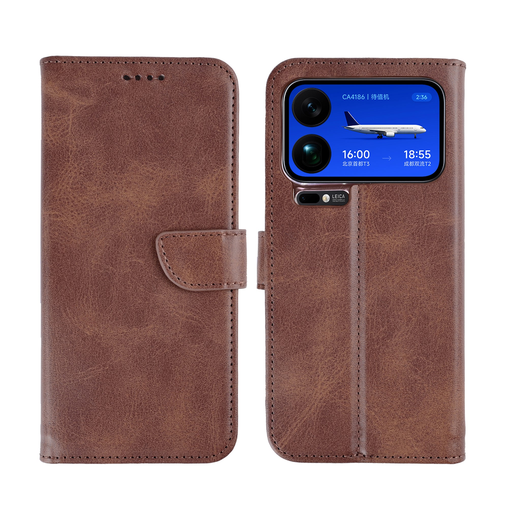 Rixus Buchhülle für Xiaomi 17 Pro Max Brown – Bild 3
