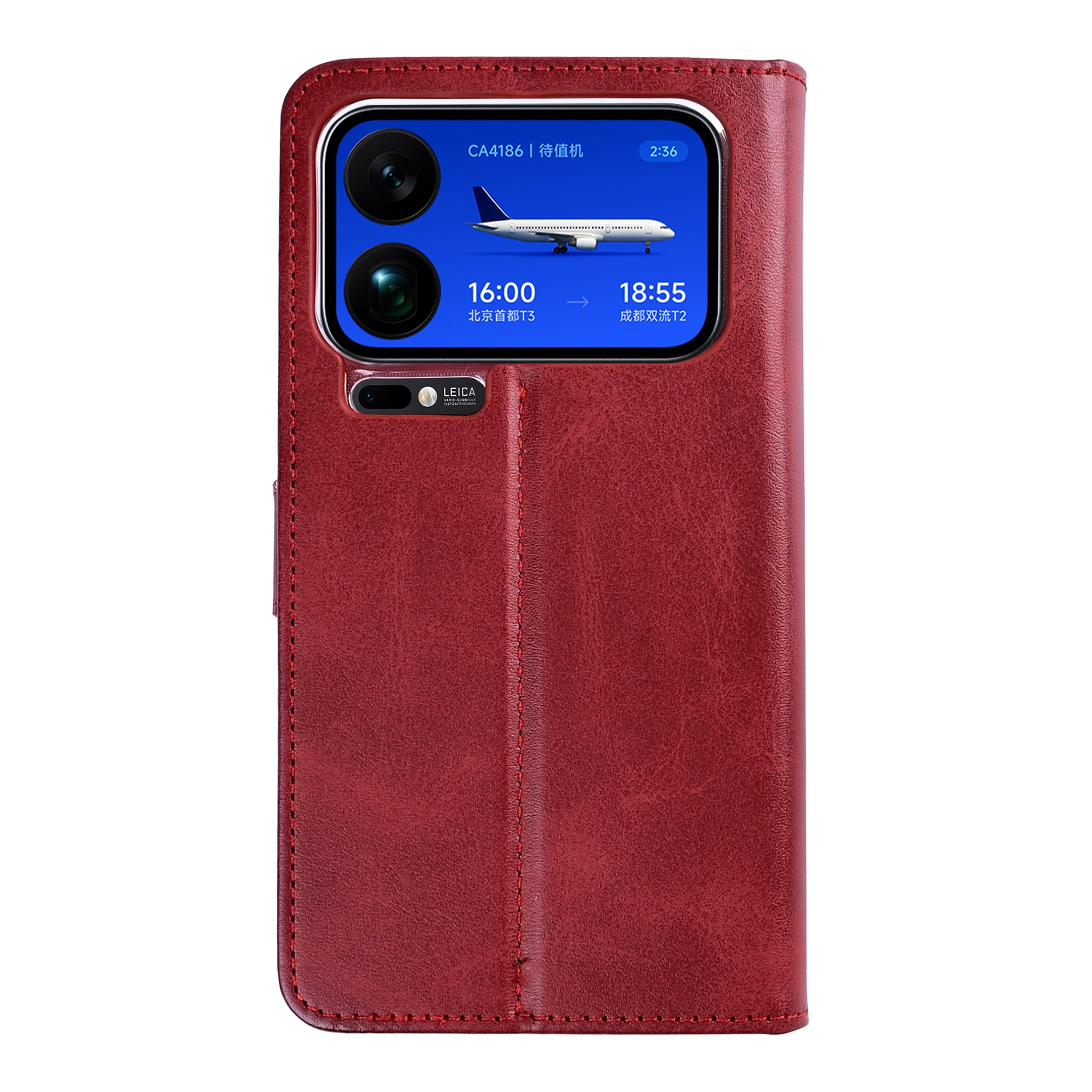 Rixus Buchhülle für Xiaomi 17 Pro Max Dark Red – Bild 2