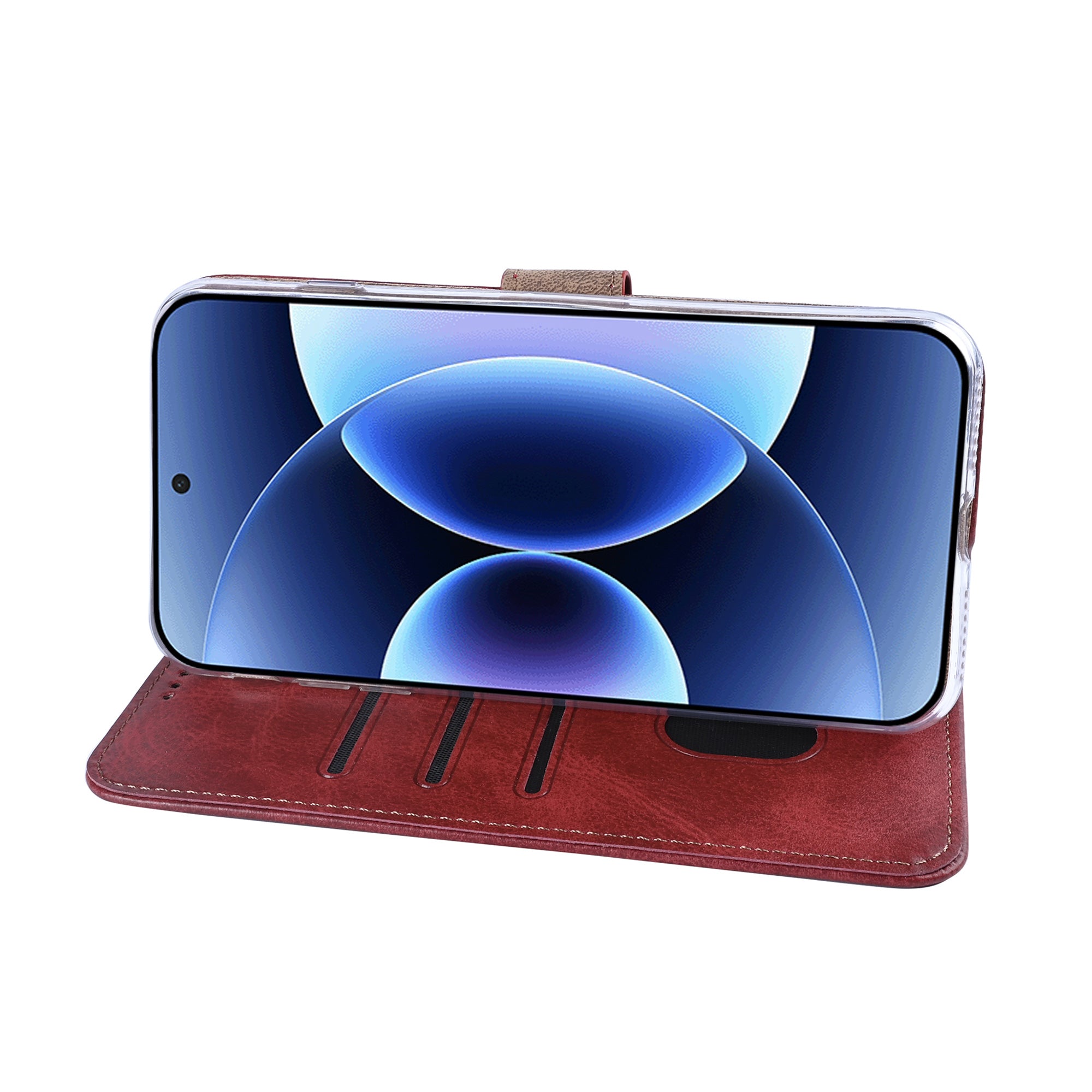 Rixus Buchhülle für Xiaomi 17 Pro Max Dark Red – Bild 6