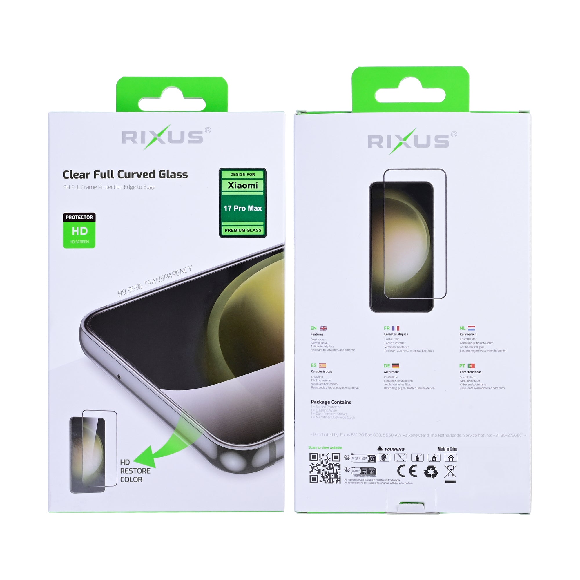 Rixus Clear HD Ultra Line Panzerglas für Xiaomi 17 Pro Max – Bild 2