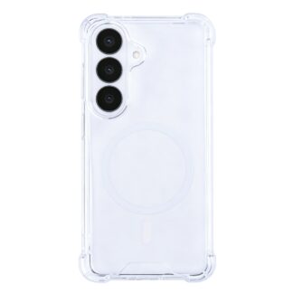 Rixus Anti-Burst Hülle mit MagSafe kompatibel für Samsung Galaxy S26 Transparent