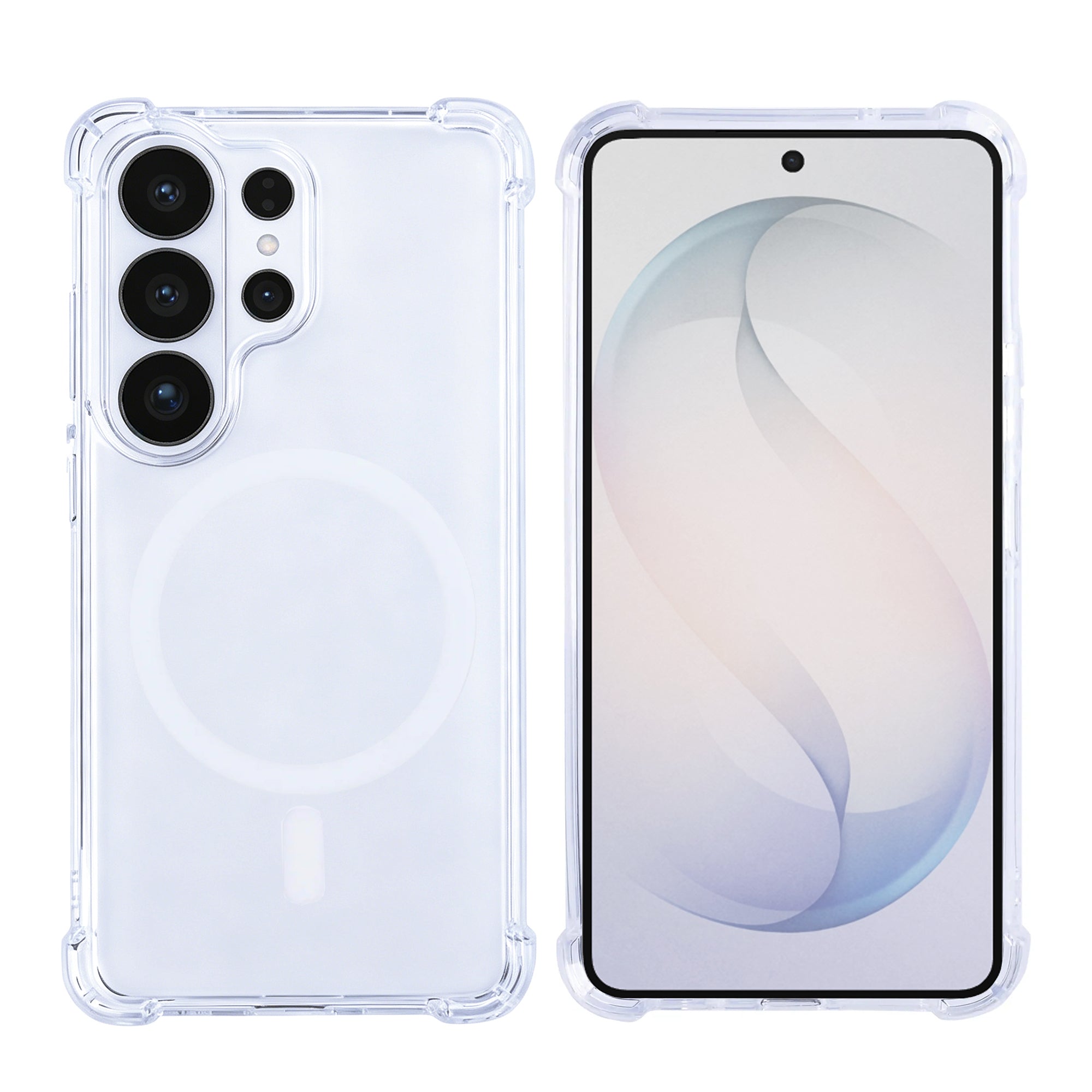 Rixus Anti-Burst Hülle mit MagSafe kompatibel für Samsung Galaxy S26 Ultra Transparent – Bild 3