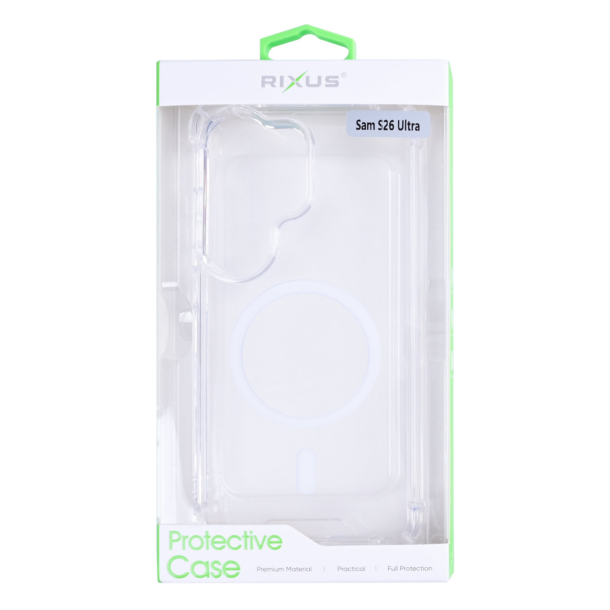 Rixus Anti-Burst Hülle mit MagSafe kompatibel für Samsung Galaxy S26 Ultra Transparent – Bild 4