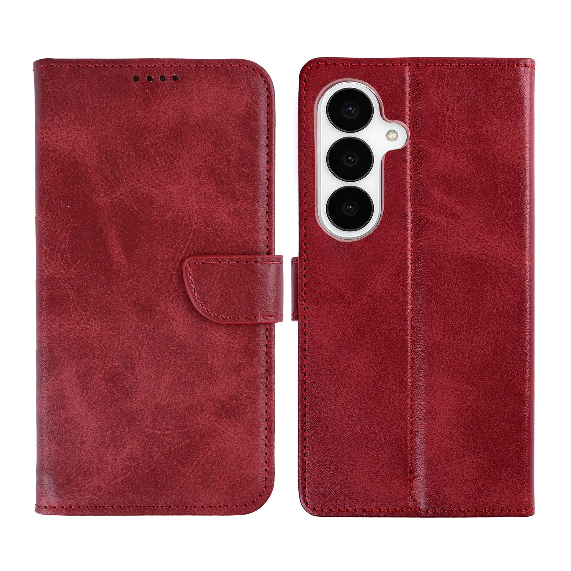 Rixus Buchhülle für Samsung Galaxy S26 Dark Red – Bild 3