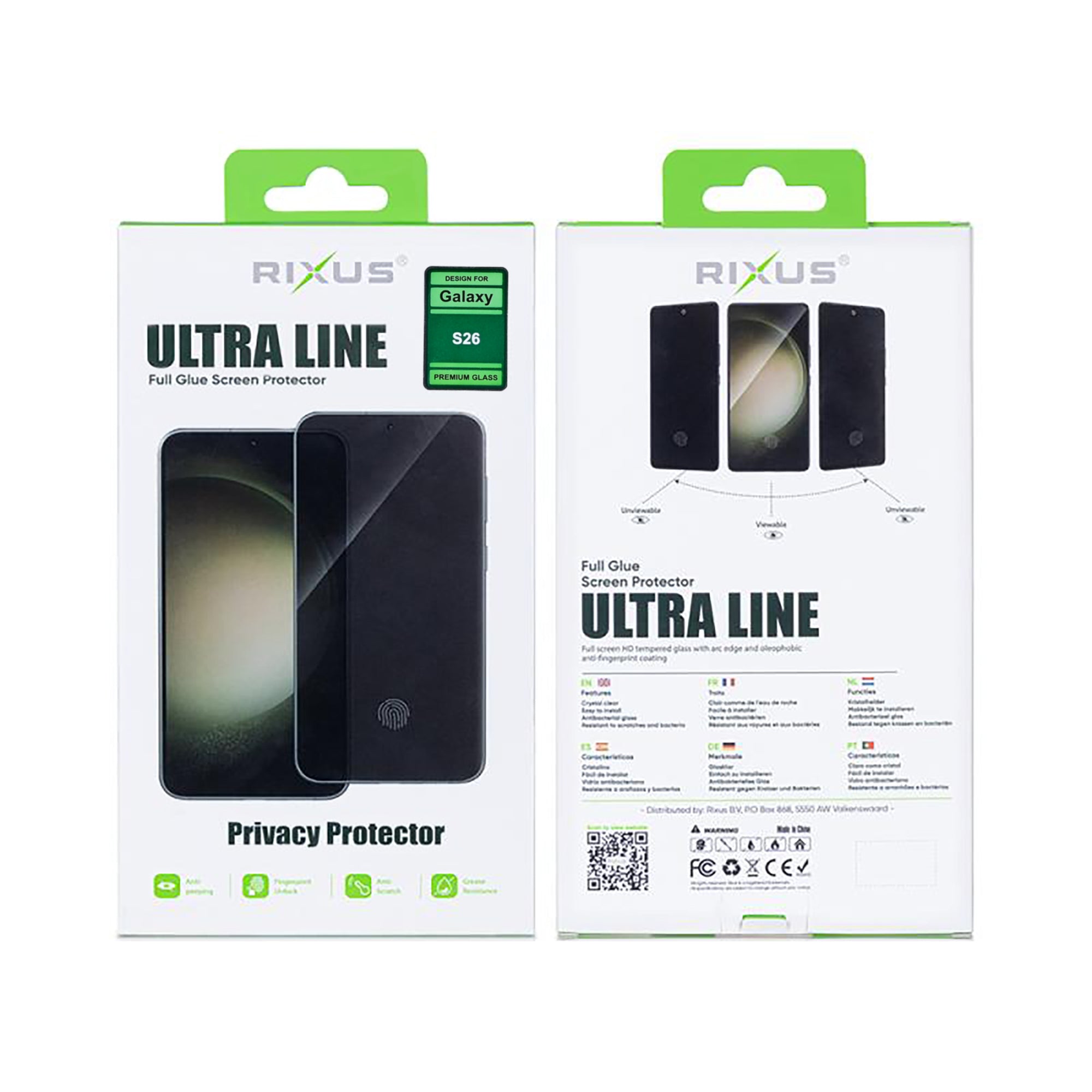 Rixus Privacy Ultra Line Panzerglas für Samsung Galaxy S26 – Bild 2