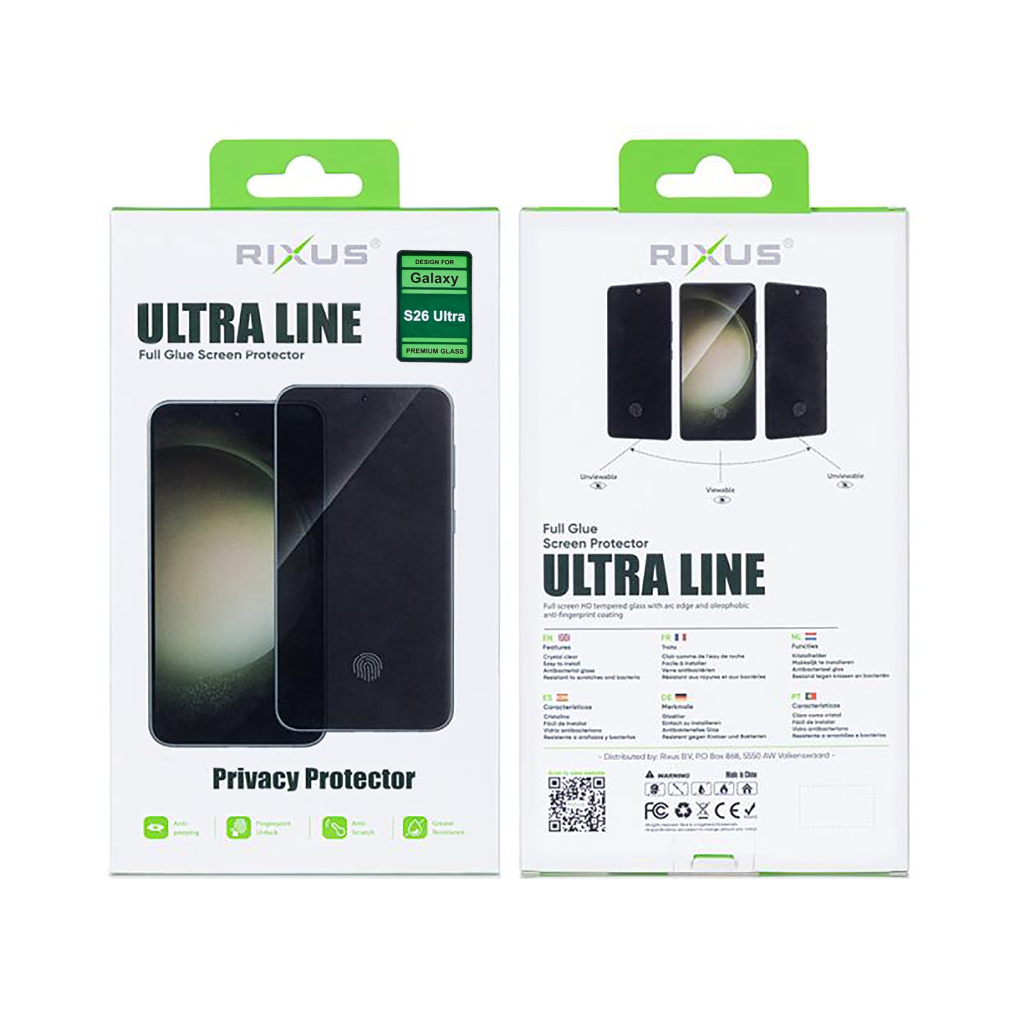 Rixus Privacy Ultra Line Panzerglas für Samsung Galaxy S26 Ultra – Bild 2