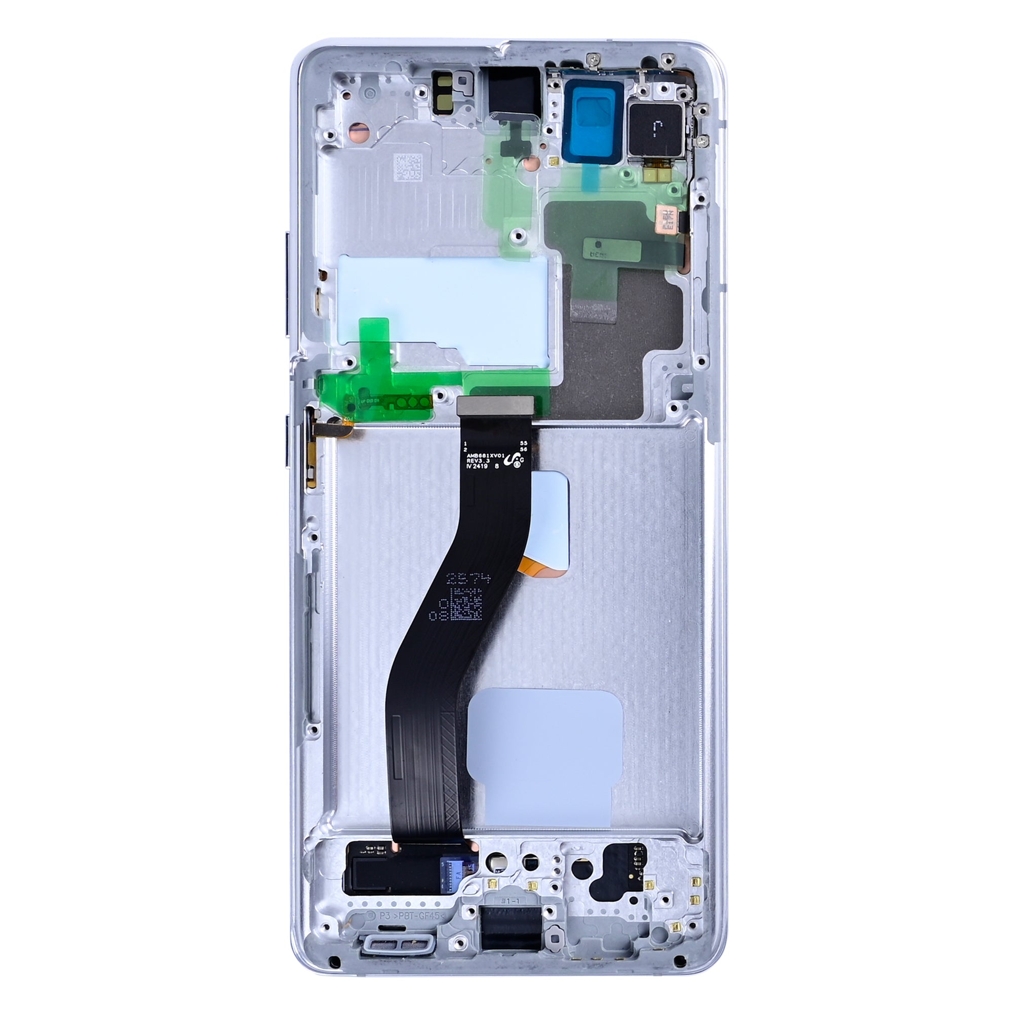 Samsung Original Display Galaxy S21 Ultra 5G G998B mit Rahmen Silber – Bild 3