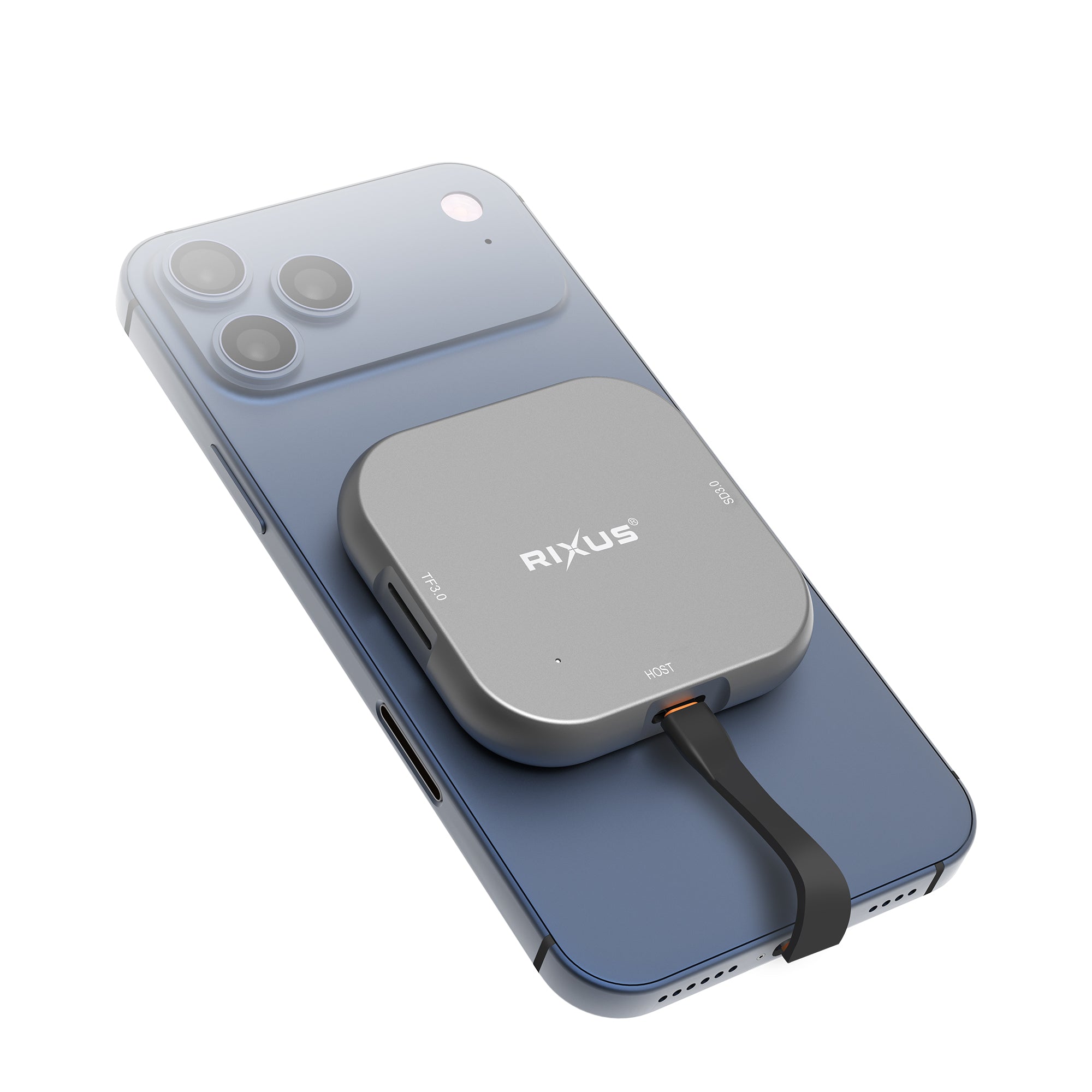 Rixus RXCR23 Magnetic SD Kartenleser Gray – Bild 2