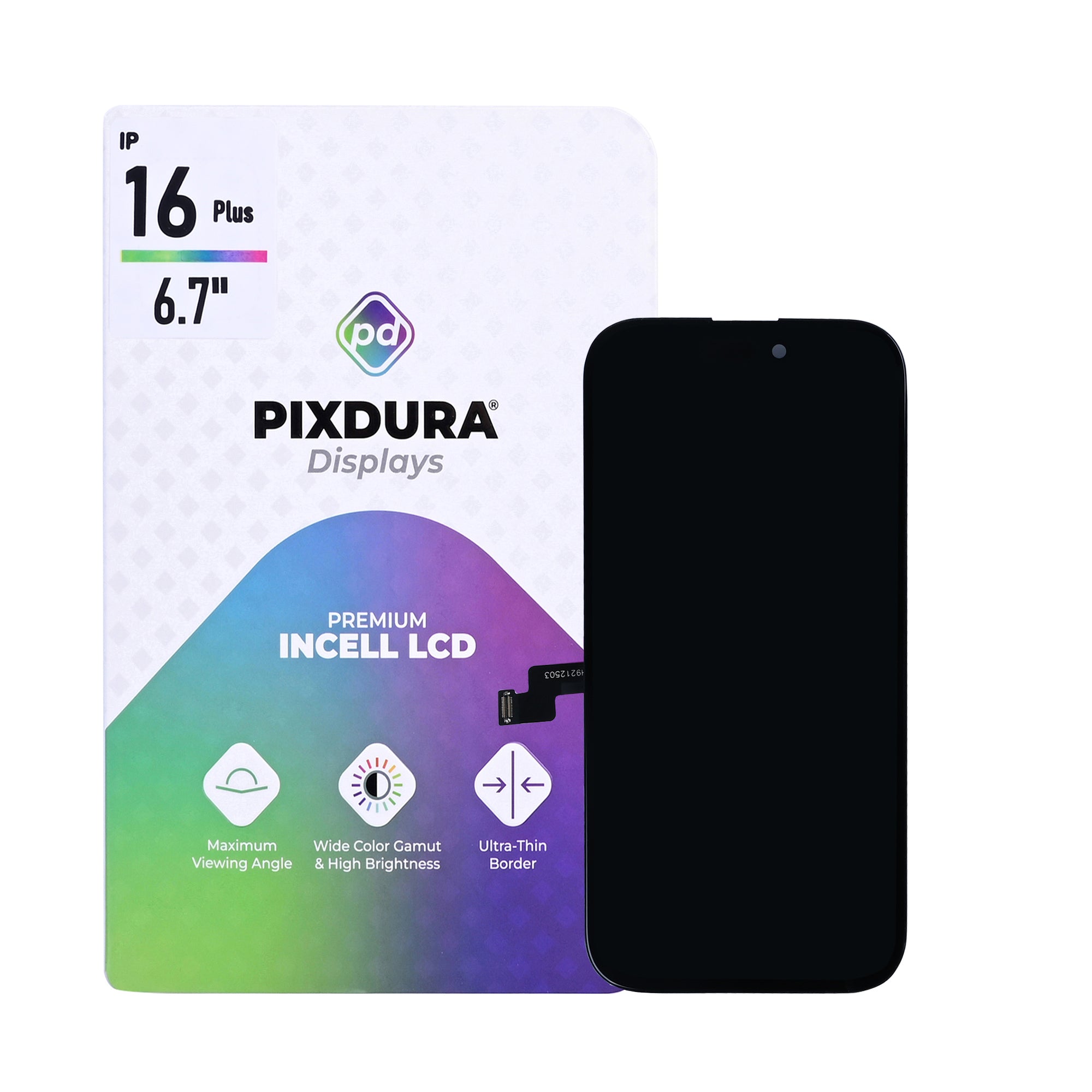 PIXDURA für Apple iPhone 16 Pro Display und Touchscreen-Digitizer In-Cell Premium (90Hz)
