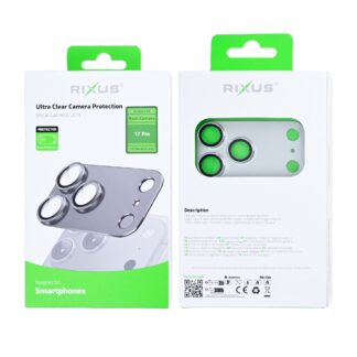 Rixus Ultra Clear Kamera Protection für Apple iPhone 17 Pro Silver